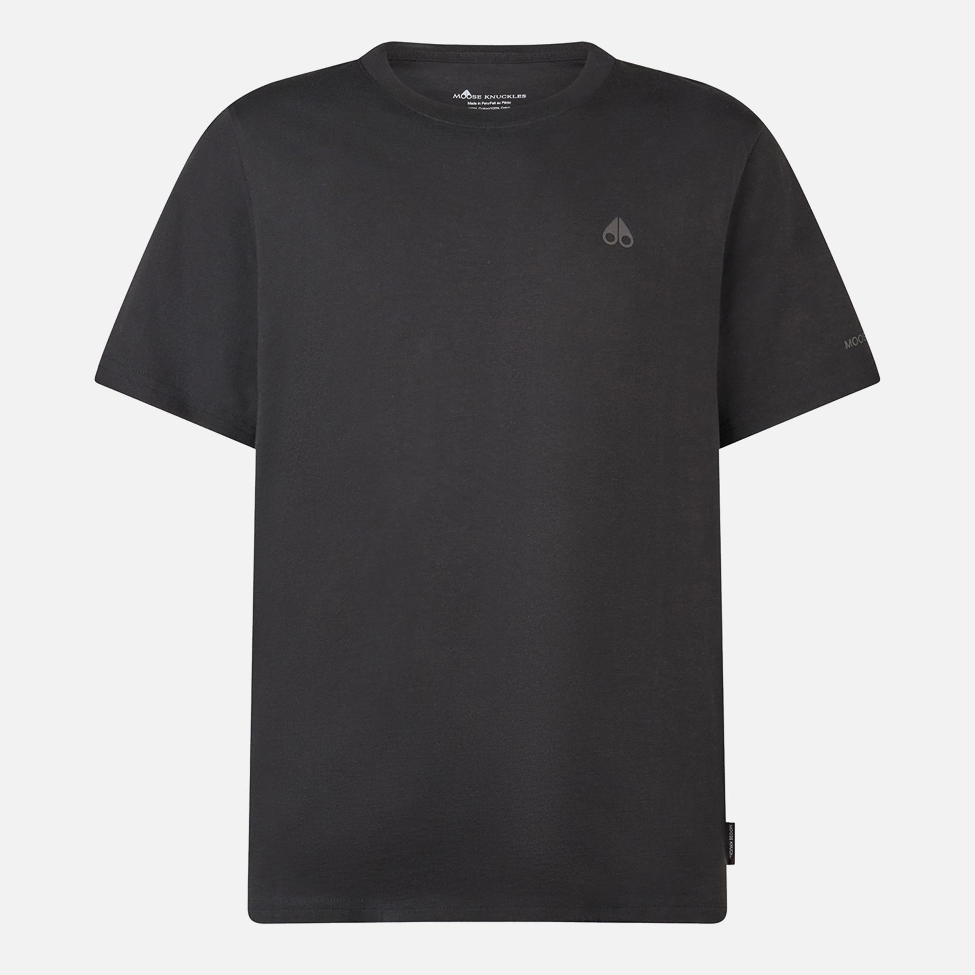 ★【MOOSE KNUCKLES】★SATELLITE LOGO PRINTING T SHIRT★ Moose Knuckles Satellite T-Shirt - Grey | Editorialist