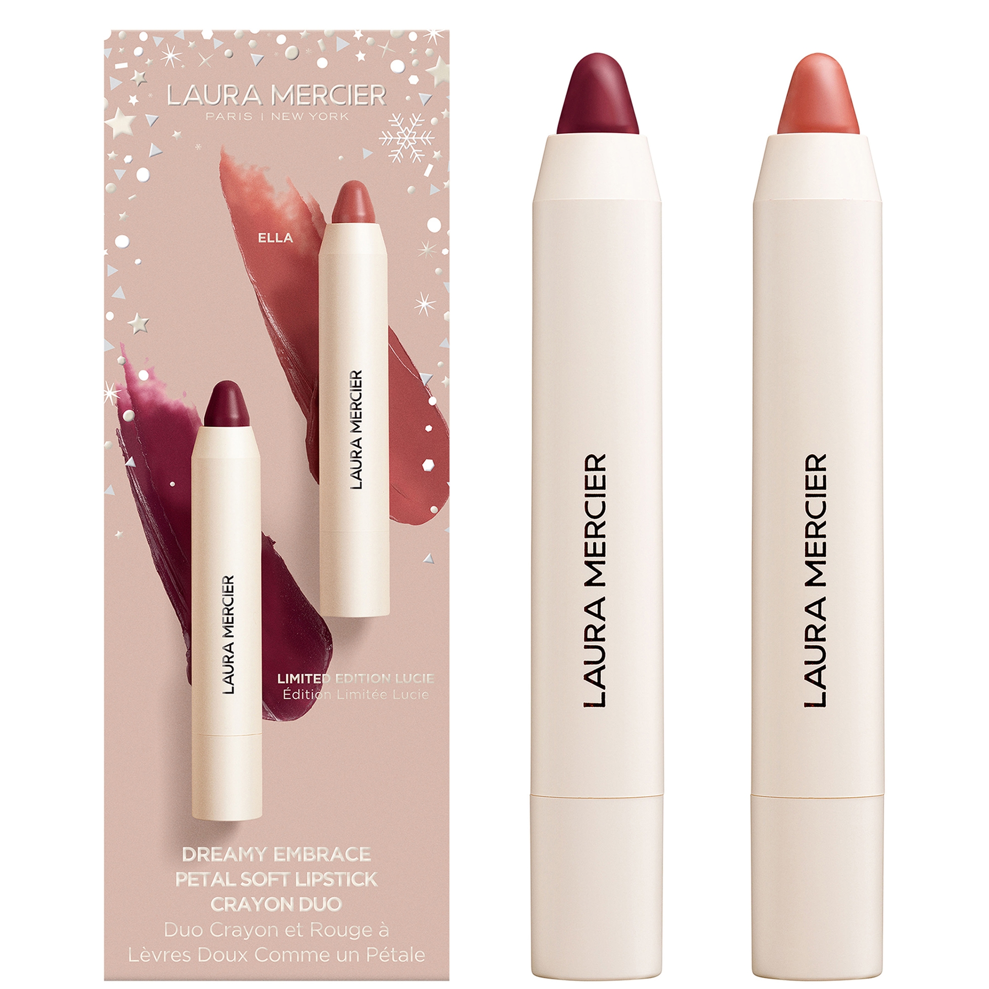 Laura Mercier Dreamy Embrace Petal Soft Lipstick Crayon Duo | CultBeauty