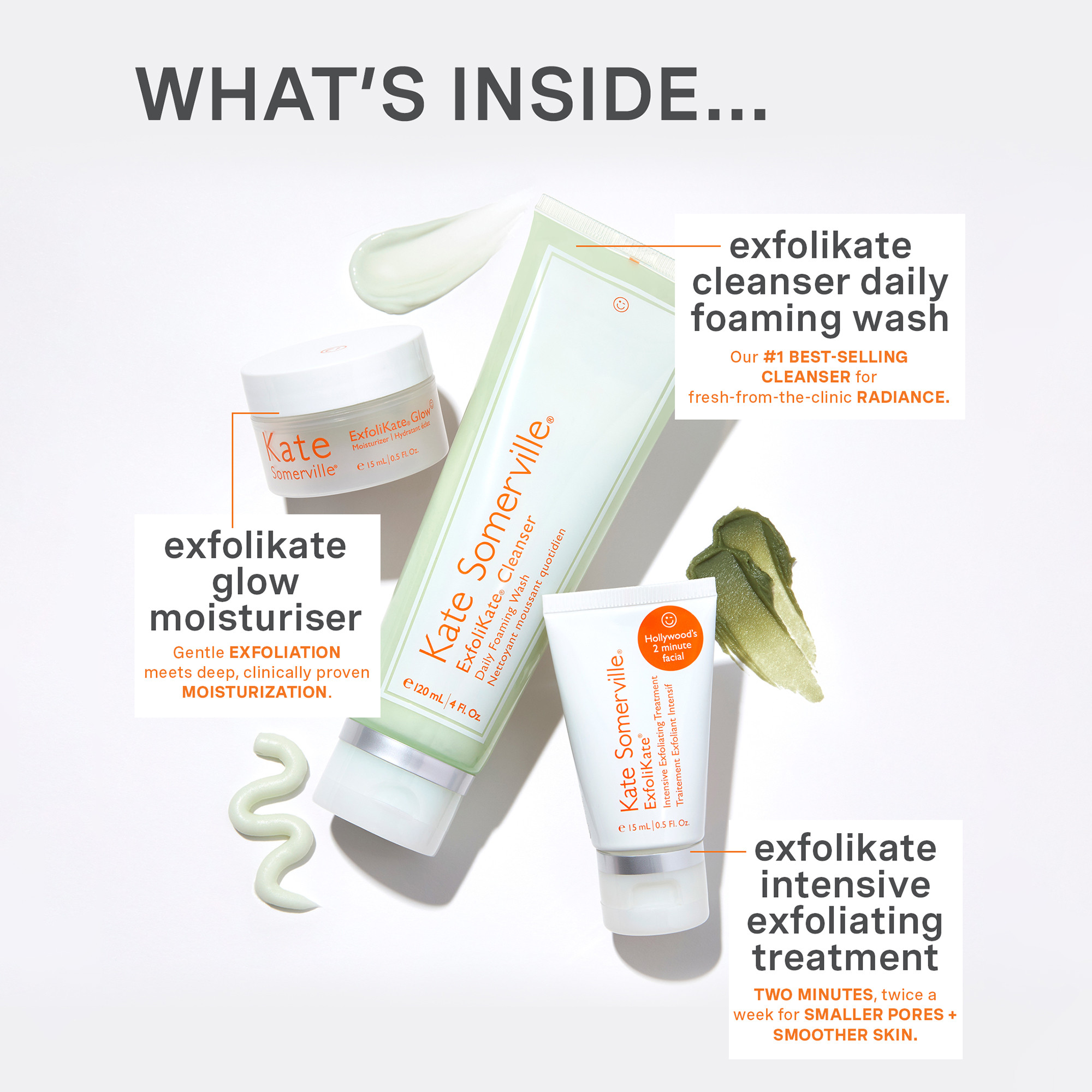 Kate Somerville store Exfolikate & Wrinkle Warrior retails for $174