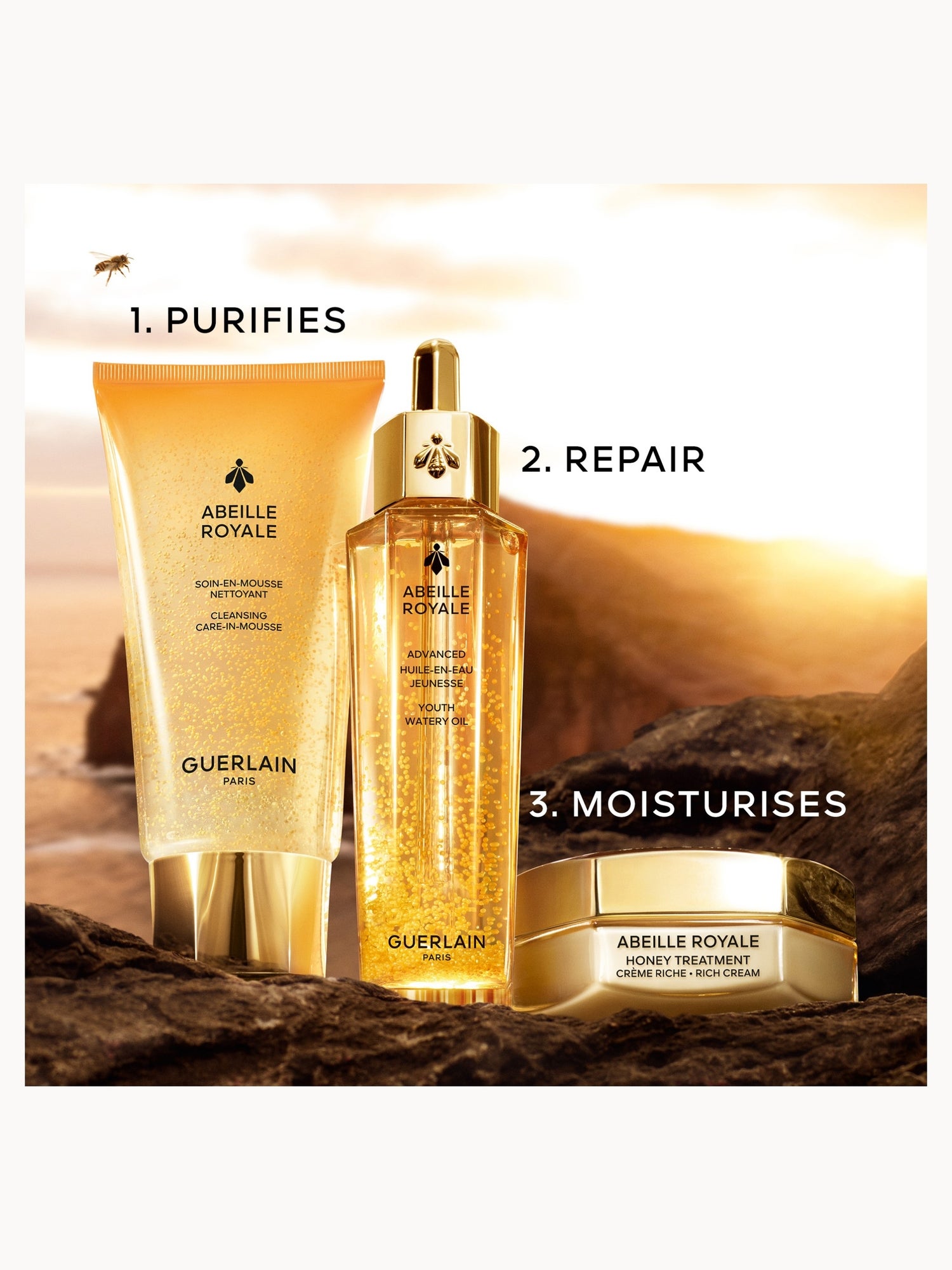 GUERLAIN Abeille Royale Cleansing Care-In-Mousse 175ml | LOOKFANTASTIC