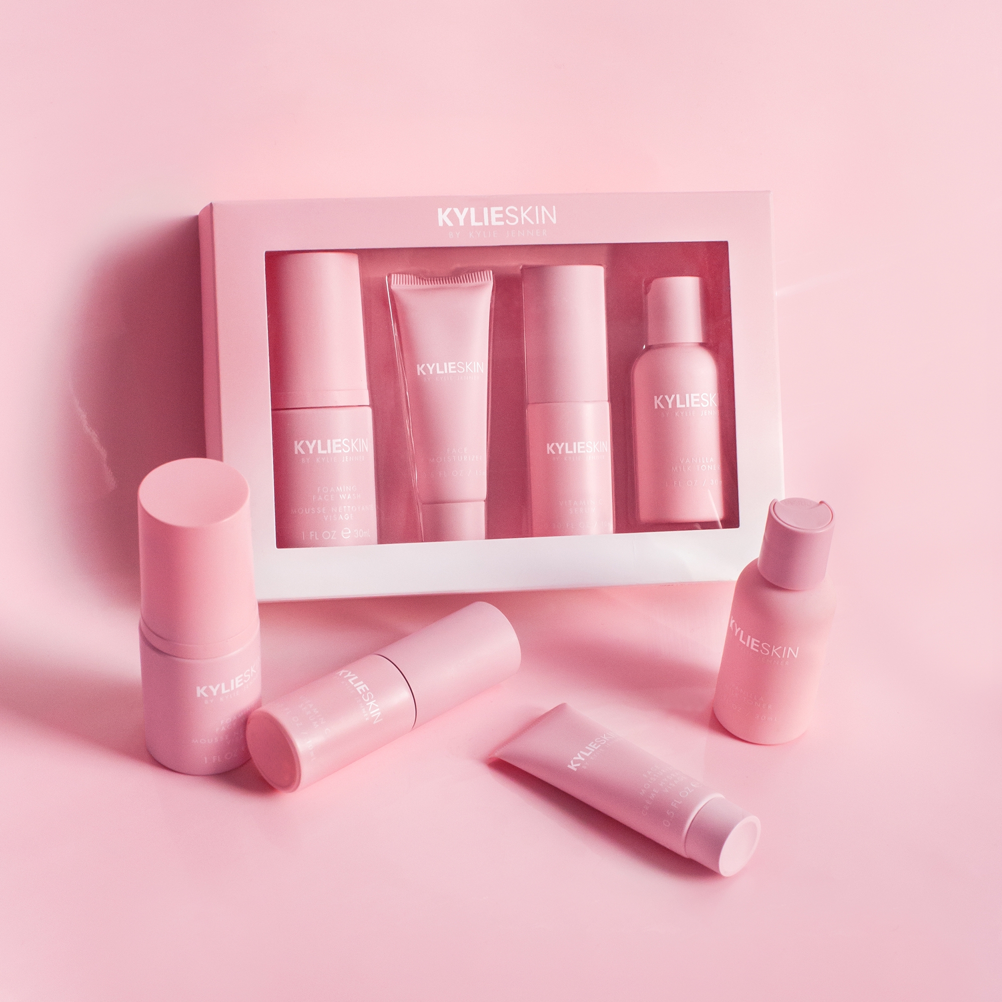 Kylie Skin 4 Piece Mini Travel Set | LOOKFANTASTIC