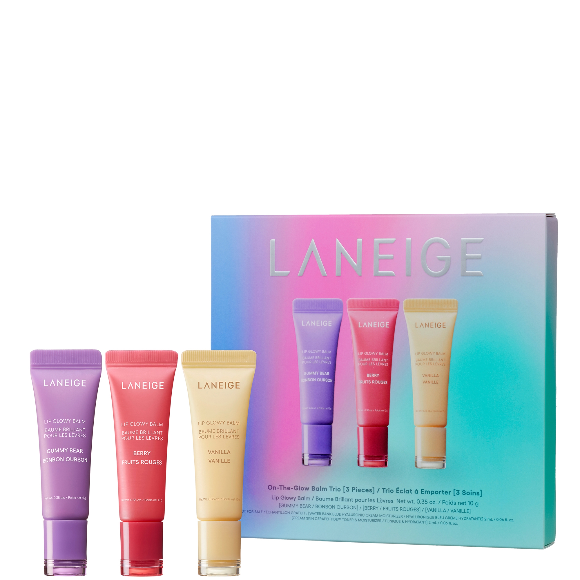 Laneige Lip Glowy Balm Trio Set (Worth £52.50 Saving 35%) | CultBeauty