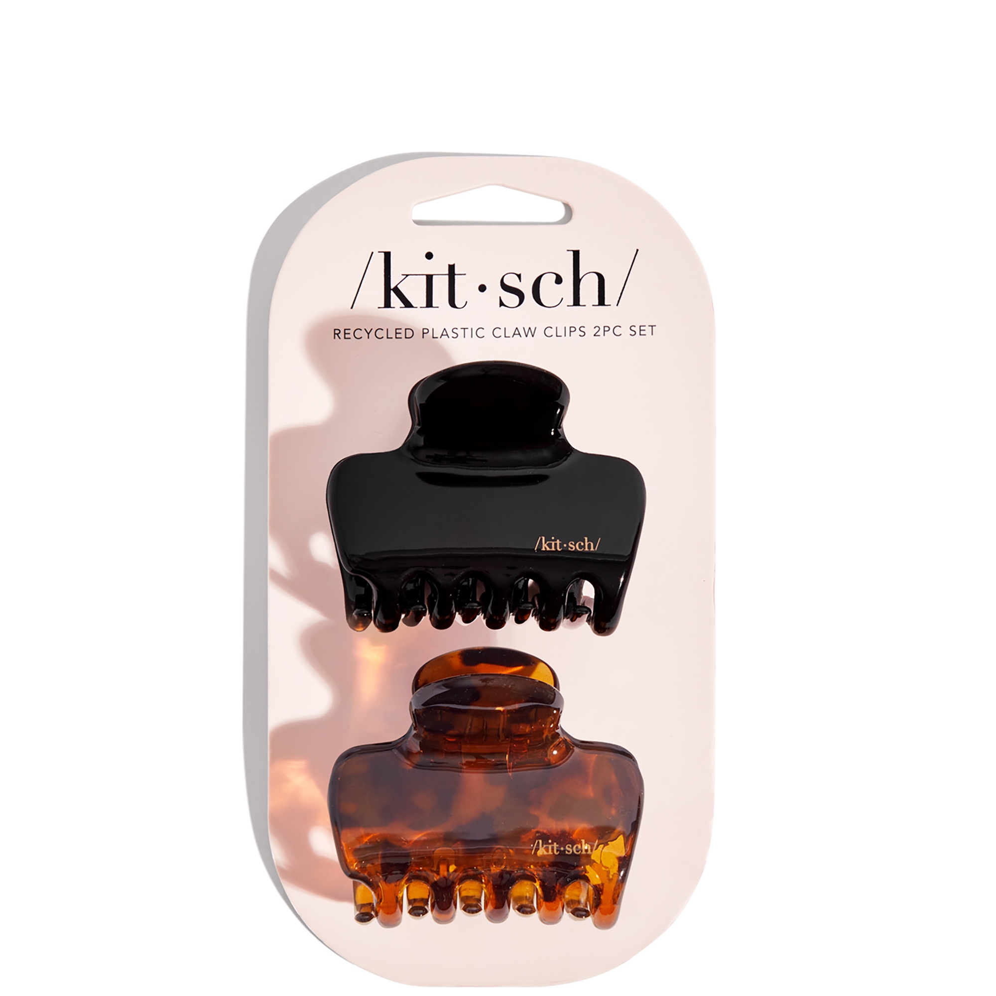 cult Kitsch Recycled Plastic Medium Puffy Claw Clips 2pc Set