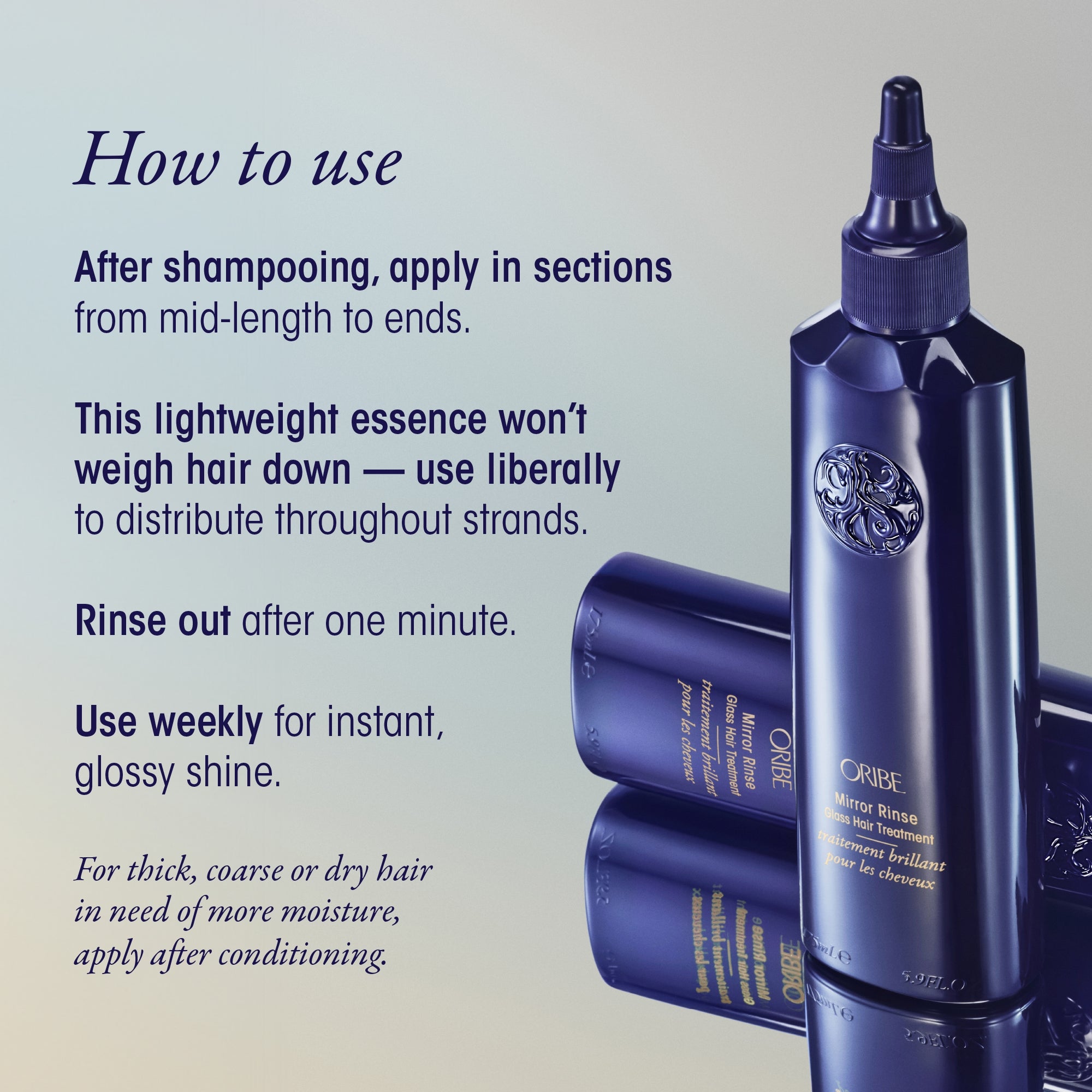 Oribe Mirror Rinse Glass Hair Treatment 5.9 oz | Dermstore