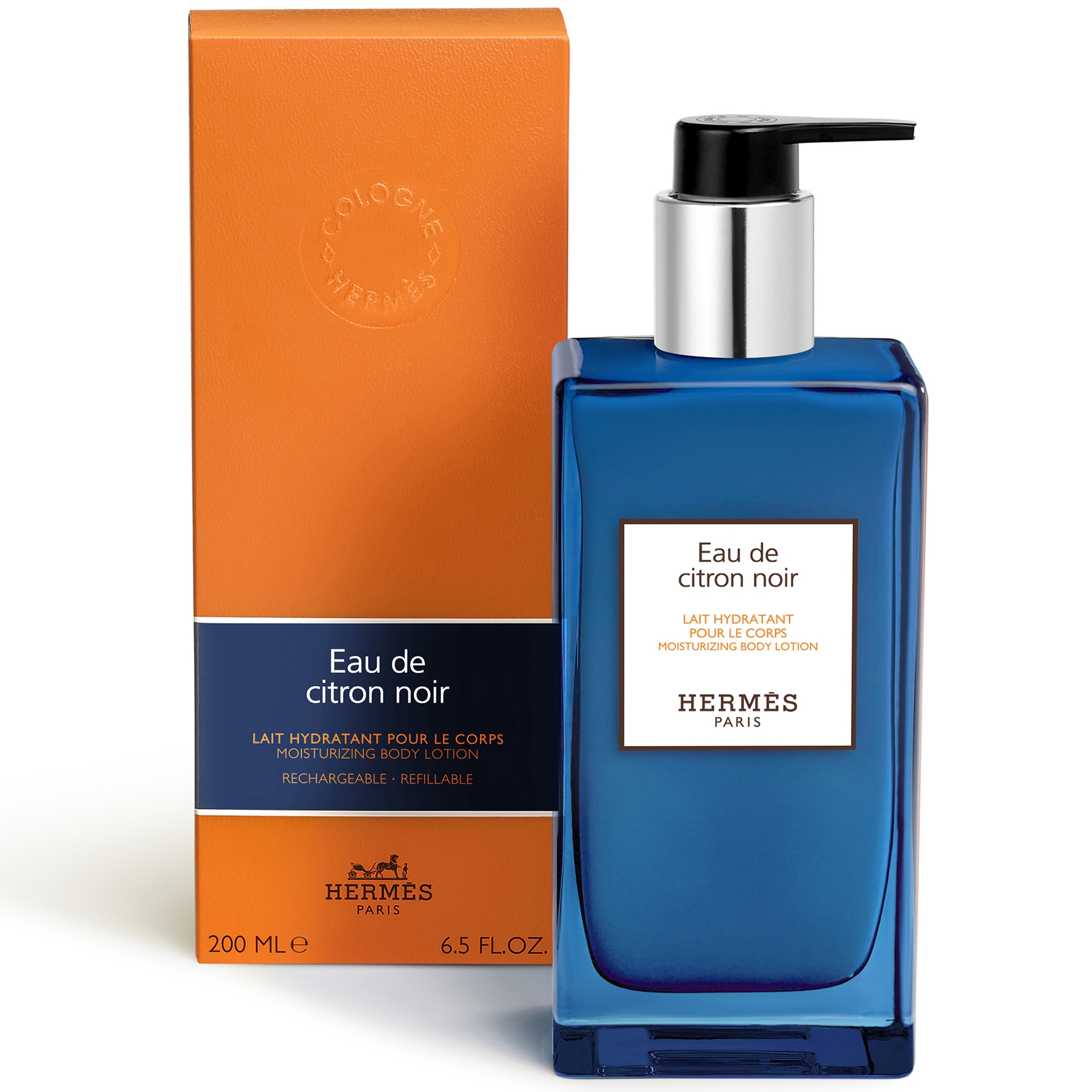 Hermès Eau De Citron Noir Moisturizing Body Lotion Bottle