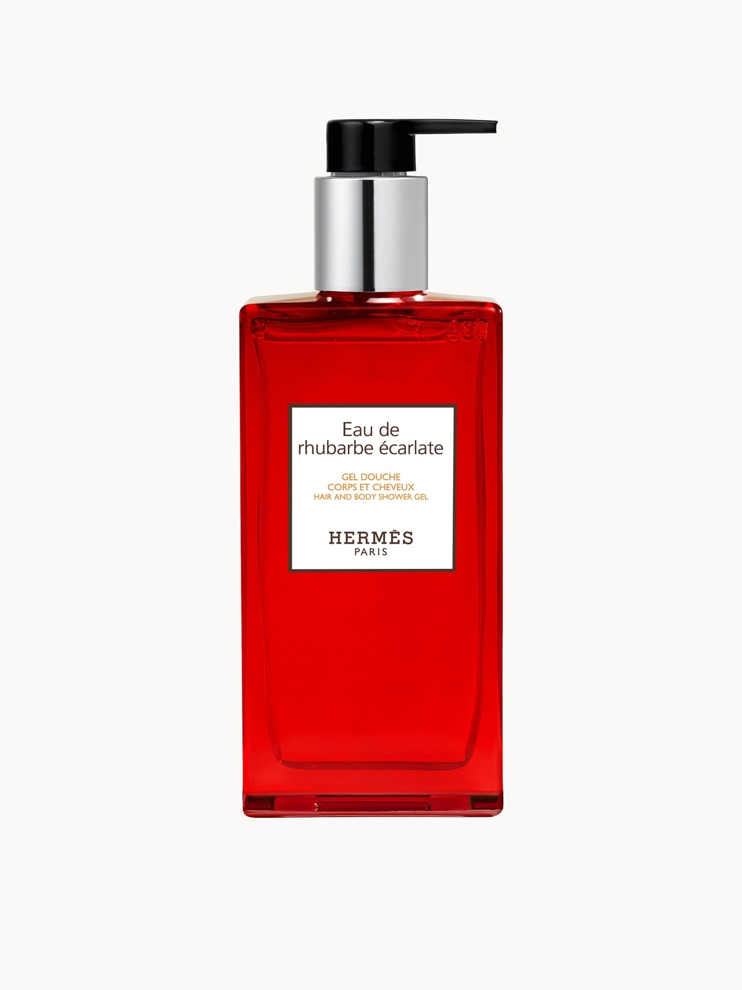 Hermès Eau De Rhubarbe Écarlate Hair and Body Shower Gel Bottle 200ml