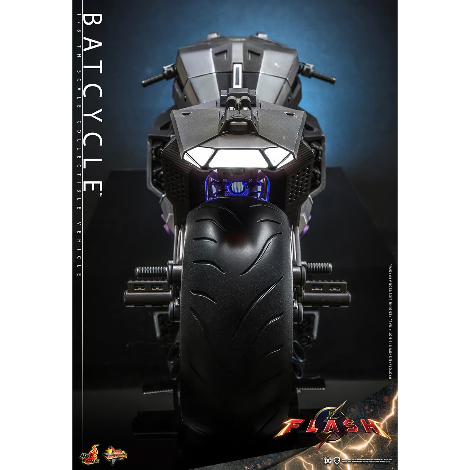 Batcycle Logo Hot Toys 1:6 Scale DC Comics The Flash Movie Batcycle Statue