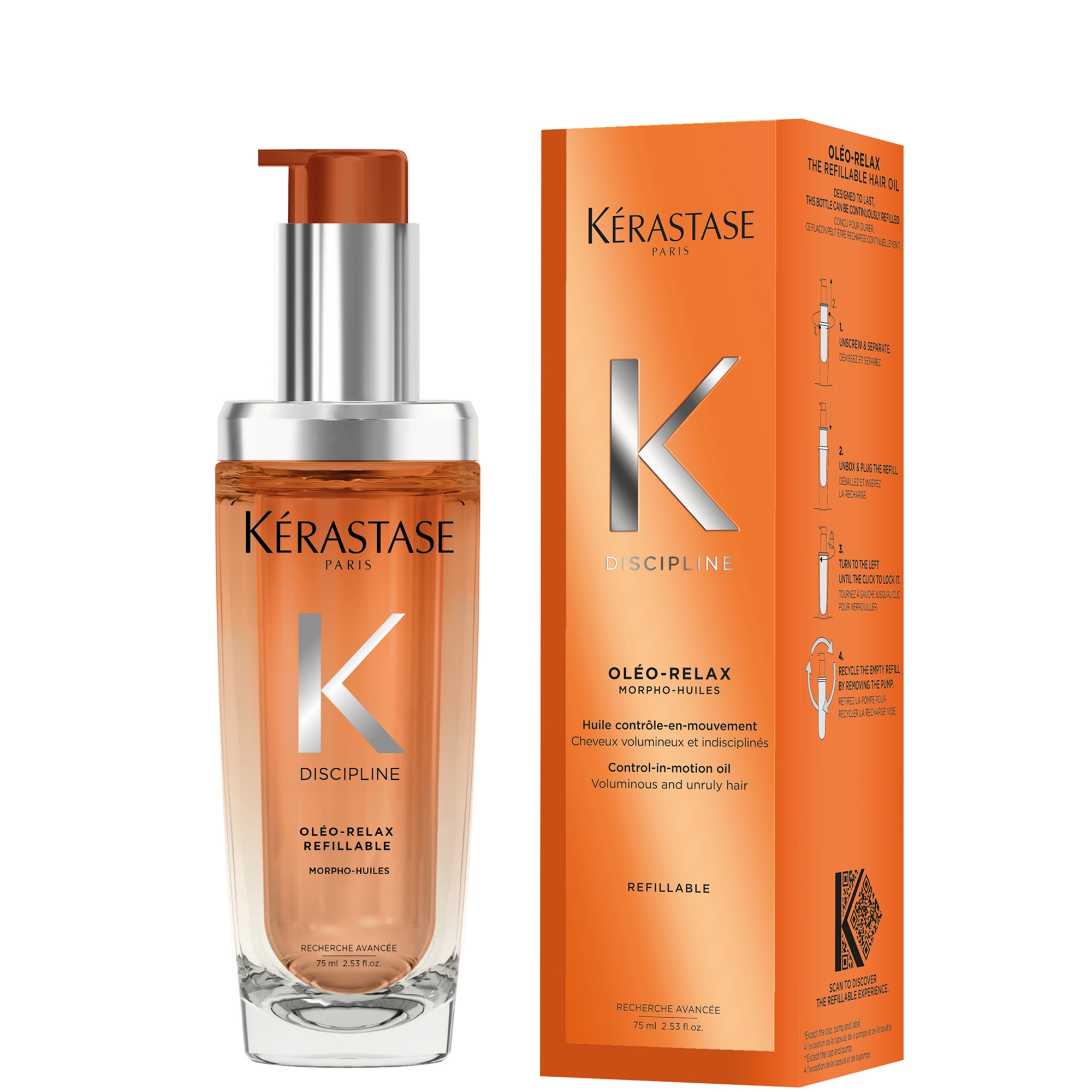 Kérastase Discipline L'Huile Oleo-Relax Refill, Hair Oil For