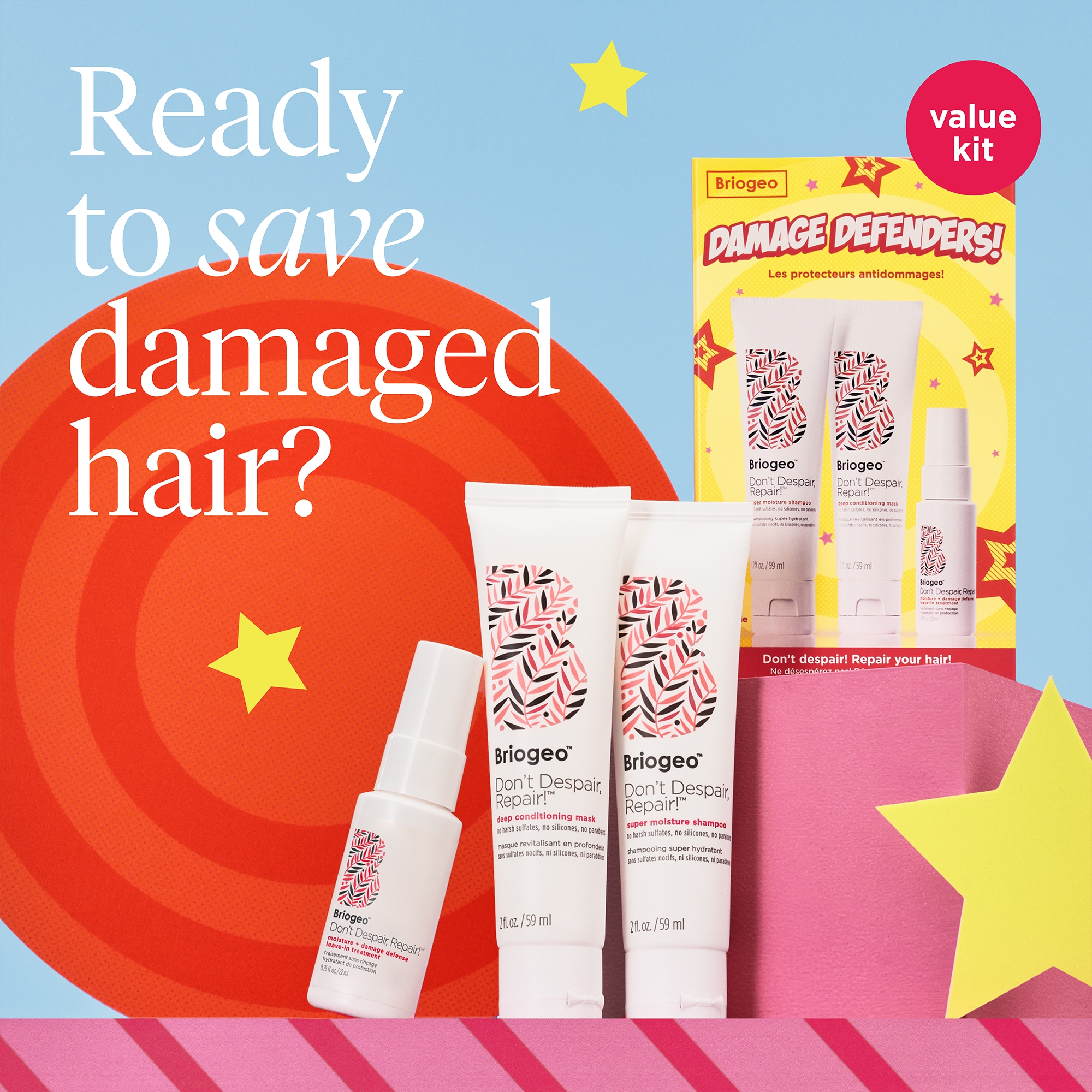 Briogeo Damage Defenders Set (Worth $37) | Dermstore