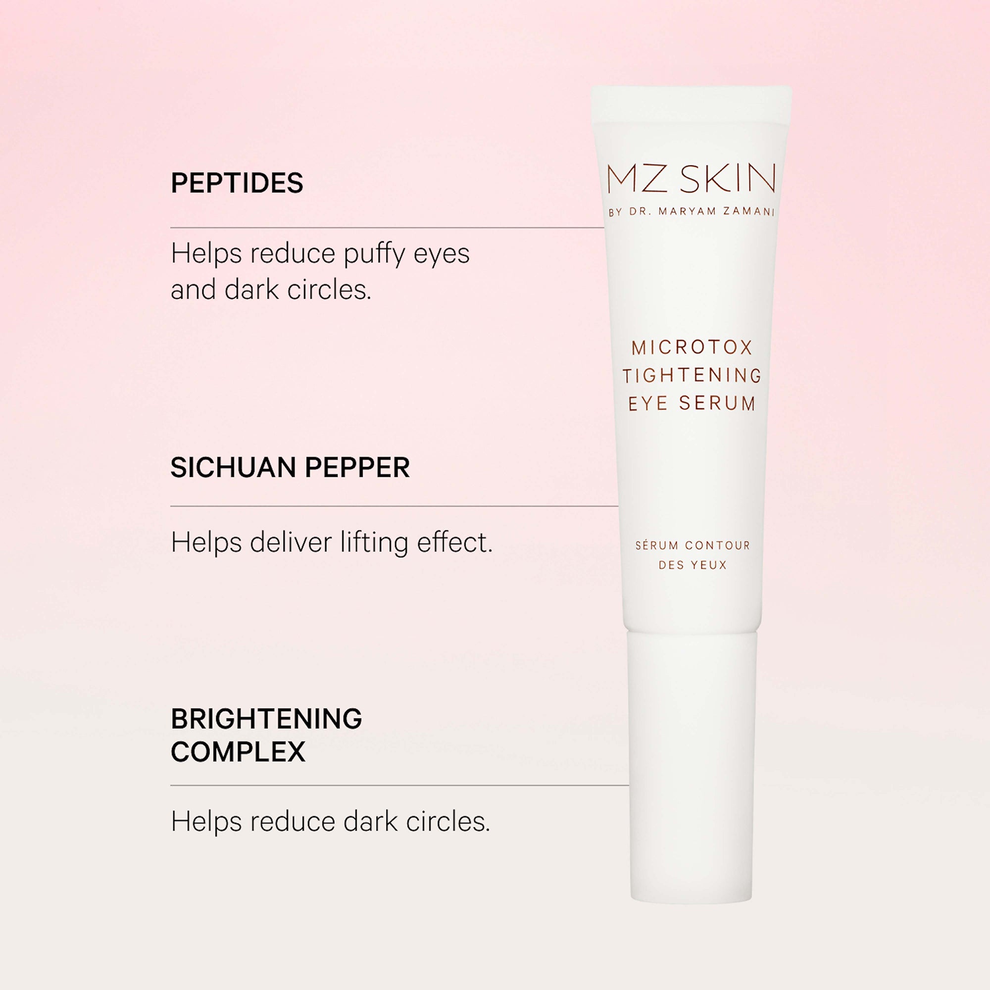 【未開封】エムディー　エヌエースキン　ザ　アイセラム　15ml MZ SKIN Microtox Tightening Eye Serum 15ml | Dermstore