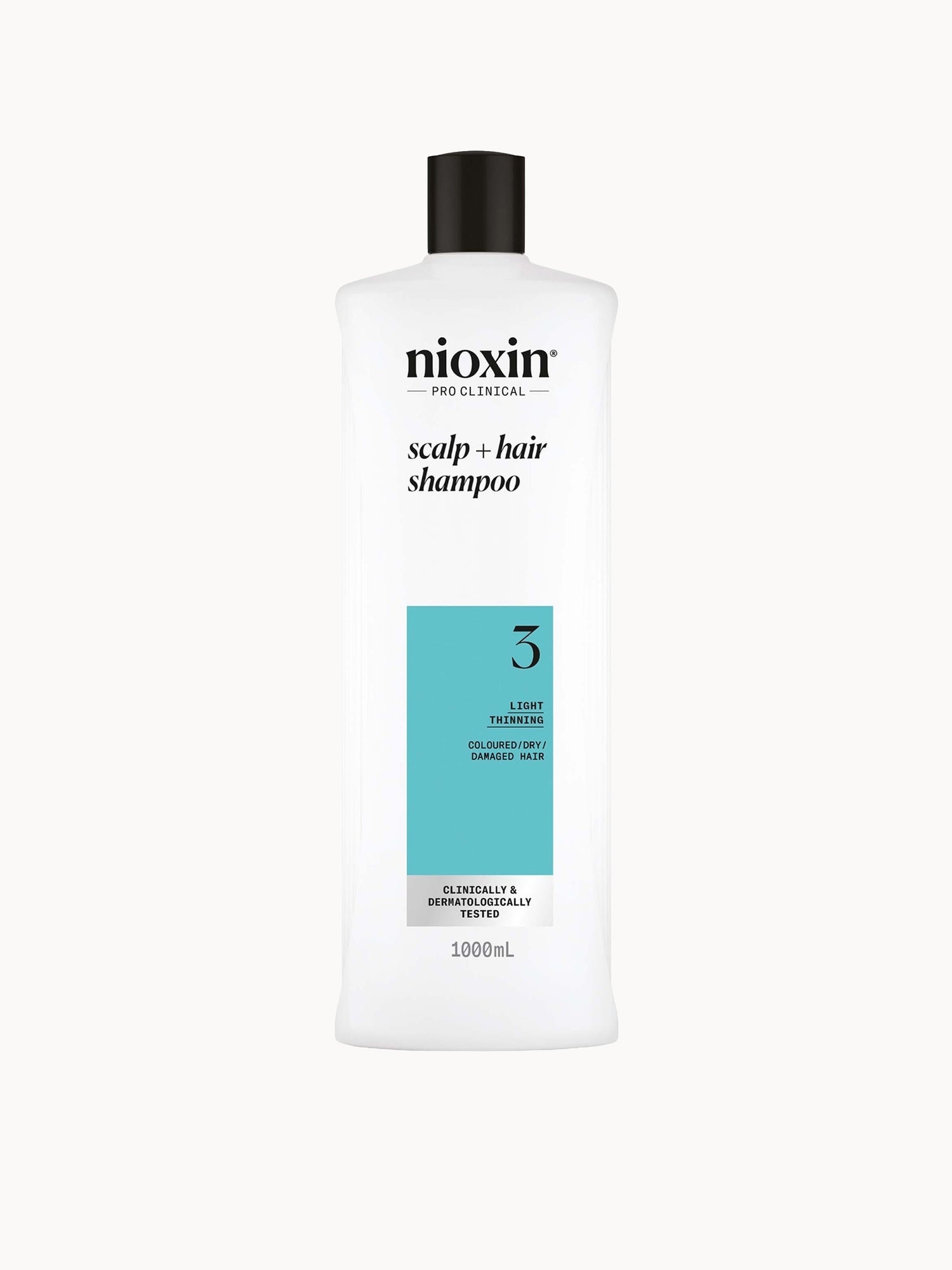 NIOXIN Scalp and Hair Thickening System 3 Shampoo for Coloured Dry and Damaged Hair with Light Thinning 1L