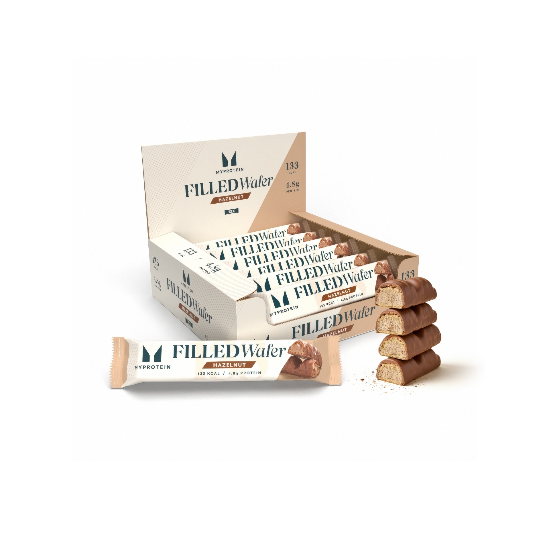 Filled Protein Wafer (Hazelnut)