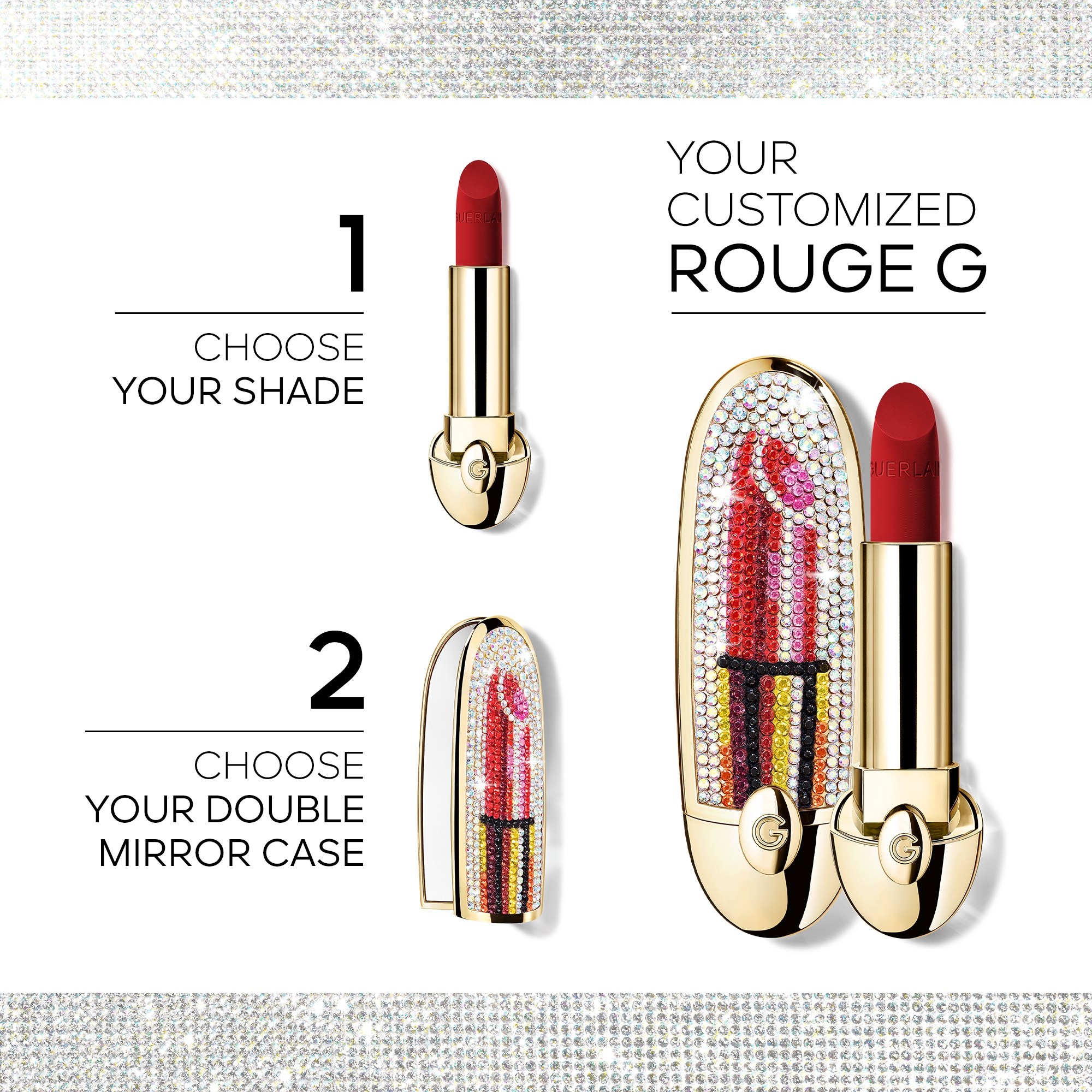 GUERLAIN Rouge G 24 XMAS Lips Case 3.5g | LOOKFANTASTIC
