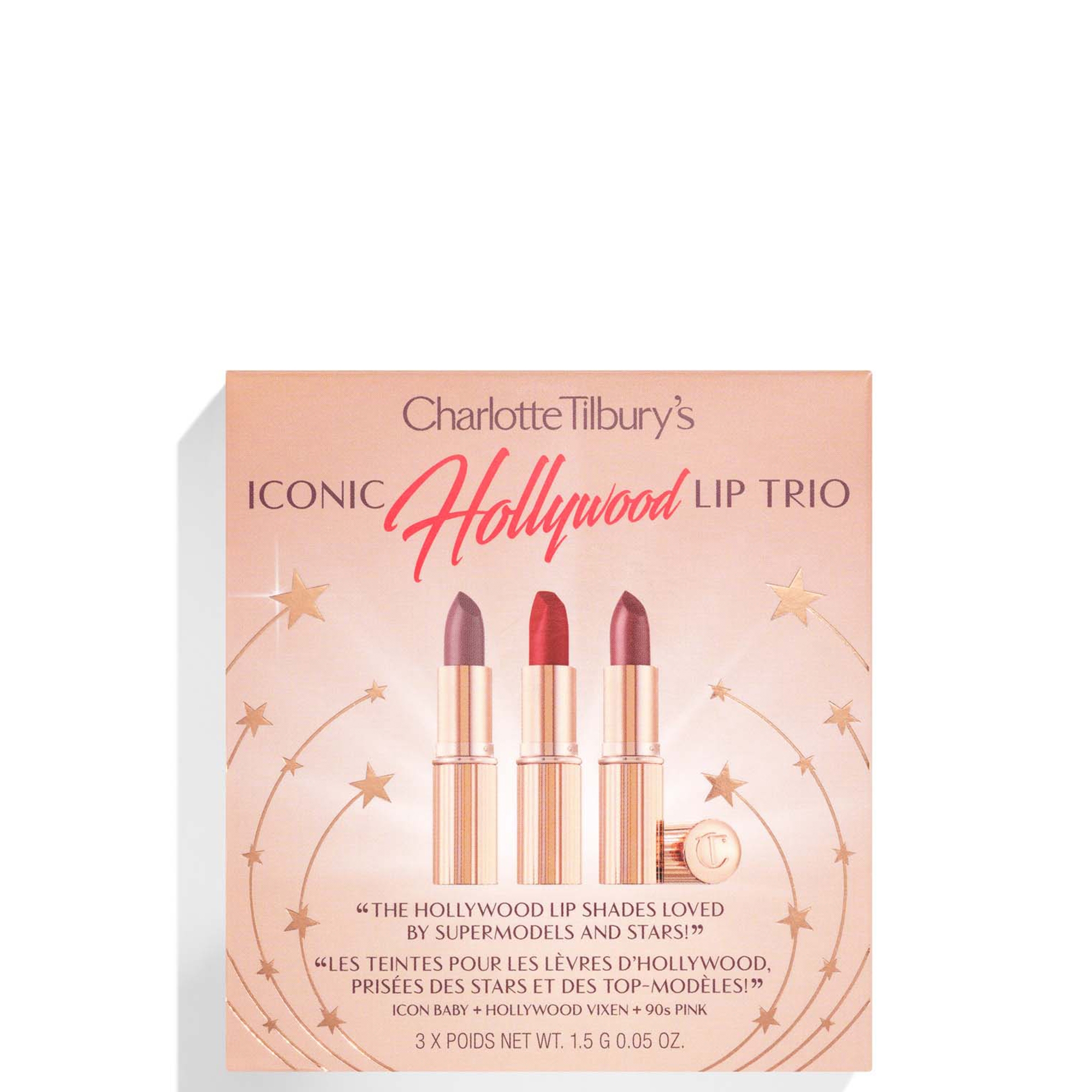 Charlotte Tilbury Charlotte's Iconic Hollywood Lip Trio | CultBeauty