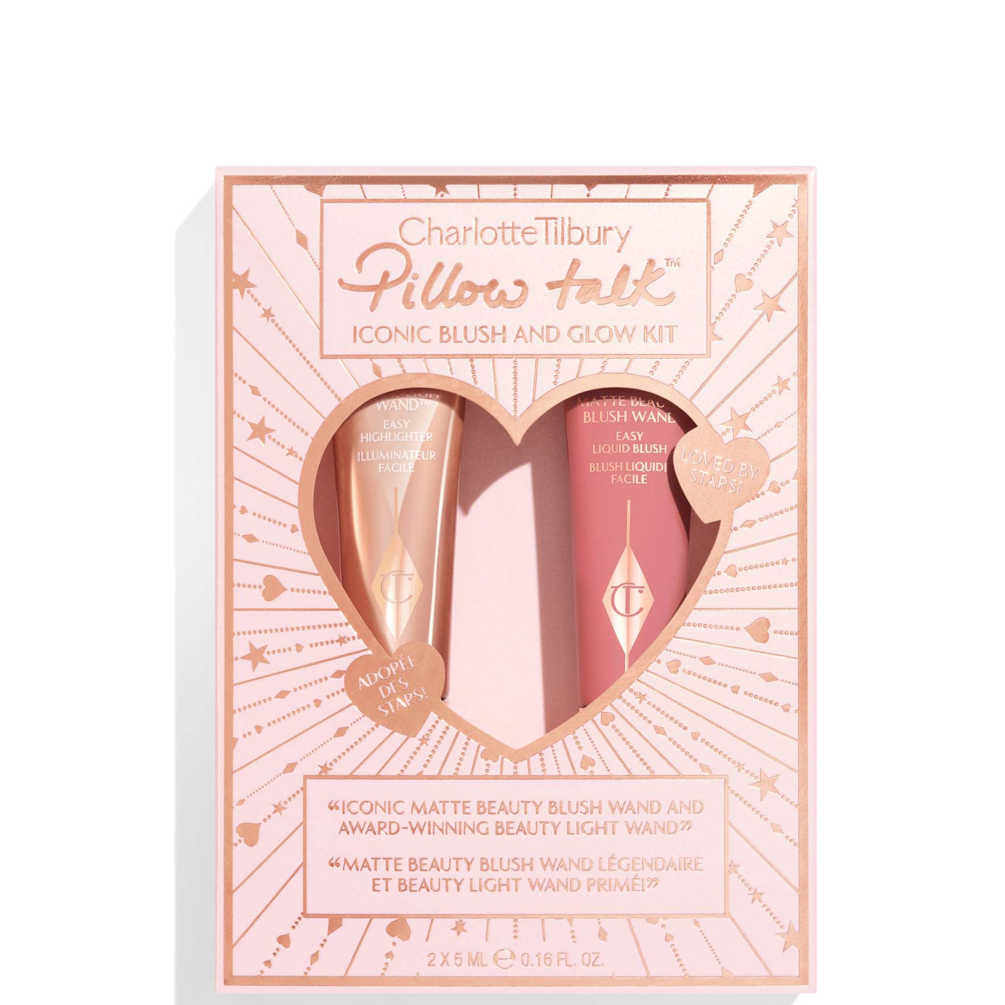 Charlotte Tilbury Pillow Talk Iconic Blush and Glow Kit | CultBeauty