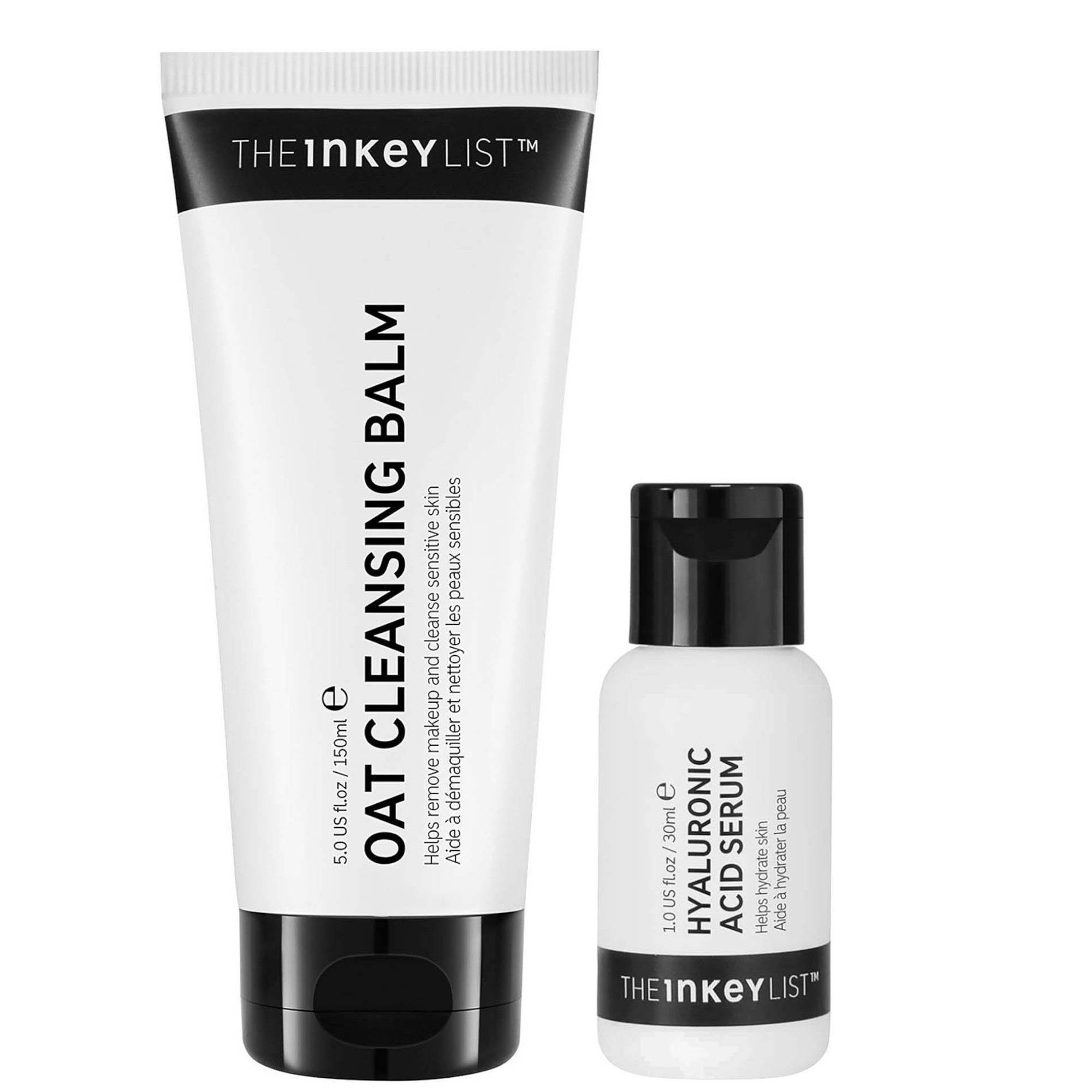 cult The INKEY List Oat Cleansing Balm and Hyaluronic Acid Serum Duo