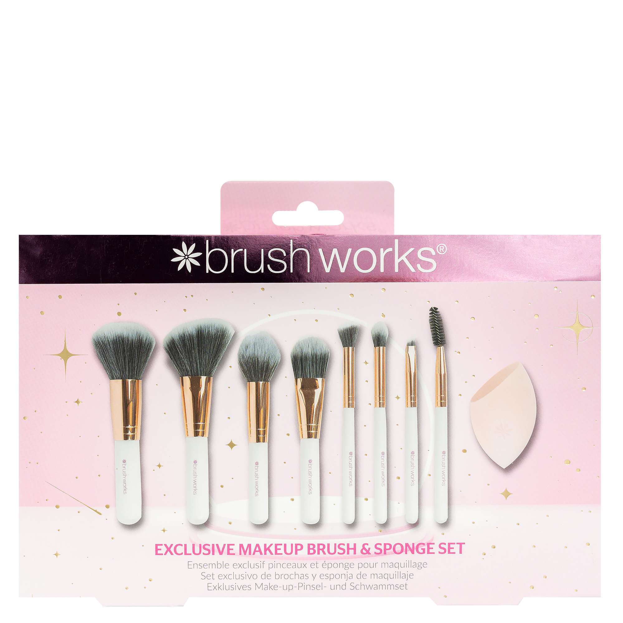 Brushworks HD Foundation Pinsel | 40 G, Dichter Borstenkopf | Für Makelloses Make-up