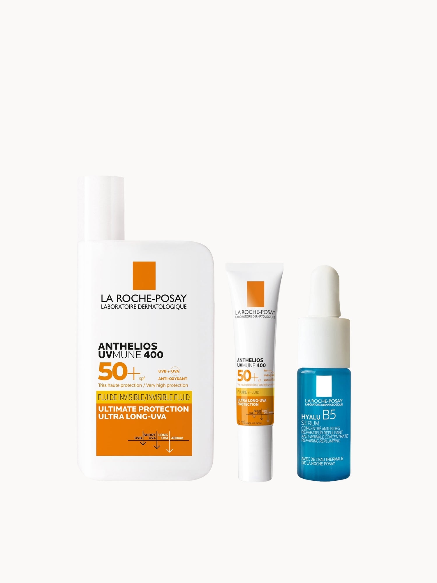 La Roche-Posay Anthelios UVMune SPF 50+ 50ml with Travel Size Bundle