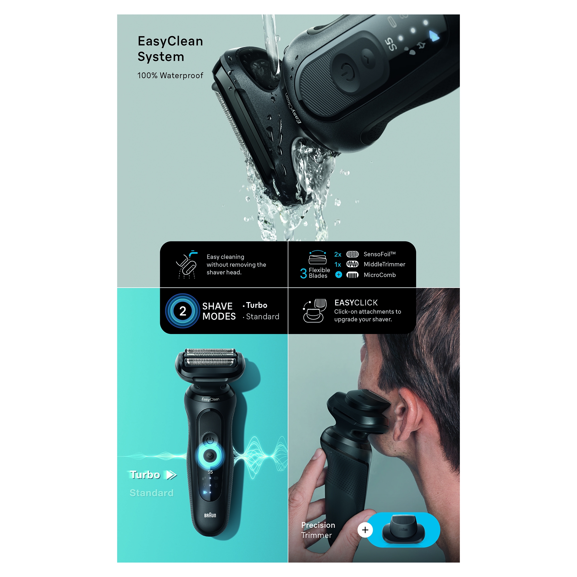 BRAUN シリーズ5 50-B7000cc シリーズ5 充電式シェーバー 50-B7000cc