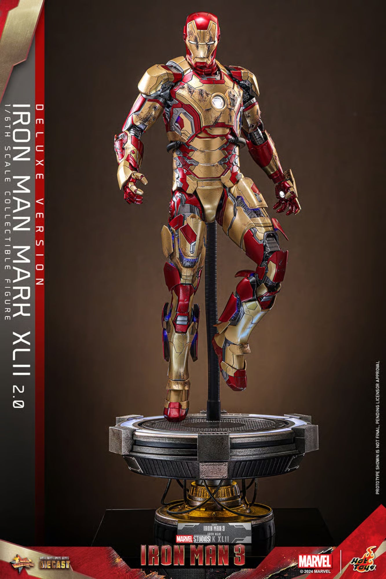 アイアンマン MARK XLII コレクティブル バスト フィギュア Iron Man Mark XLII (2.0) Sixth Scale Figure by Hot Toys | Sideshow