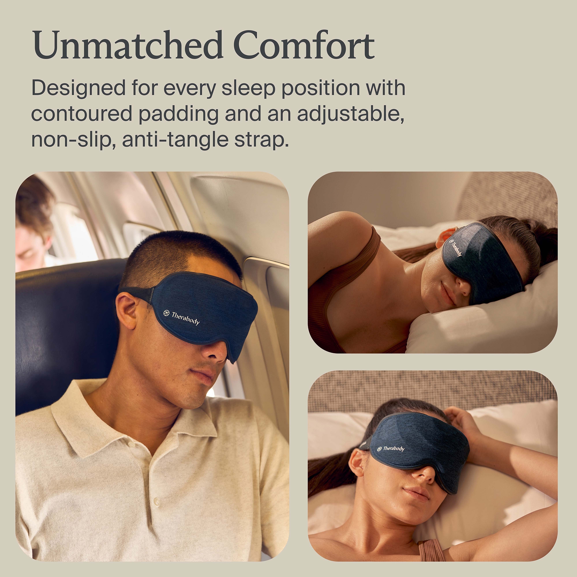 【ワイミ】TherabodySleepMask SleepMask | 100% Blackout Eye Mask for Better Sleep