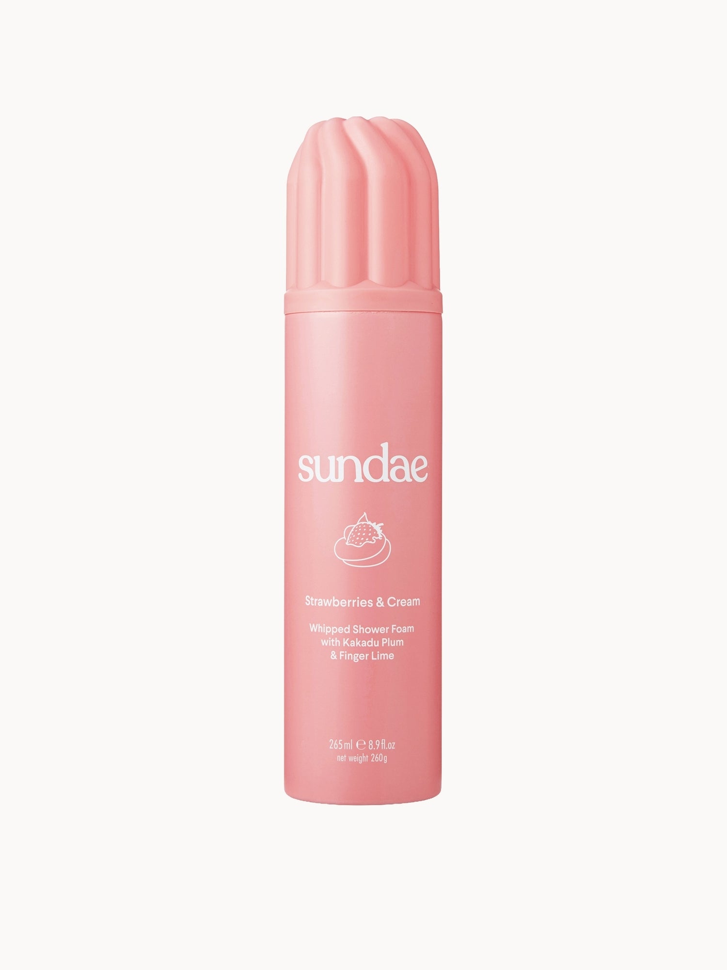 Sundae Body Strawberries & Cream Whipped Shower Foam with Kakadu Plum & Finger Lime 265ml