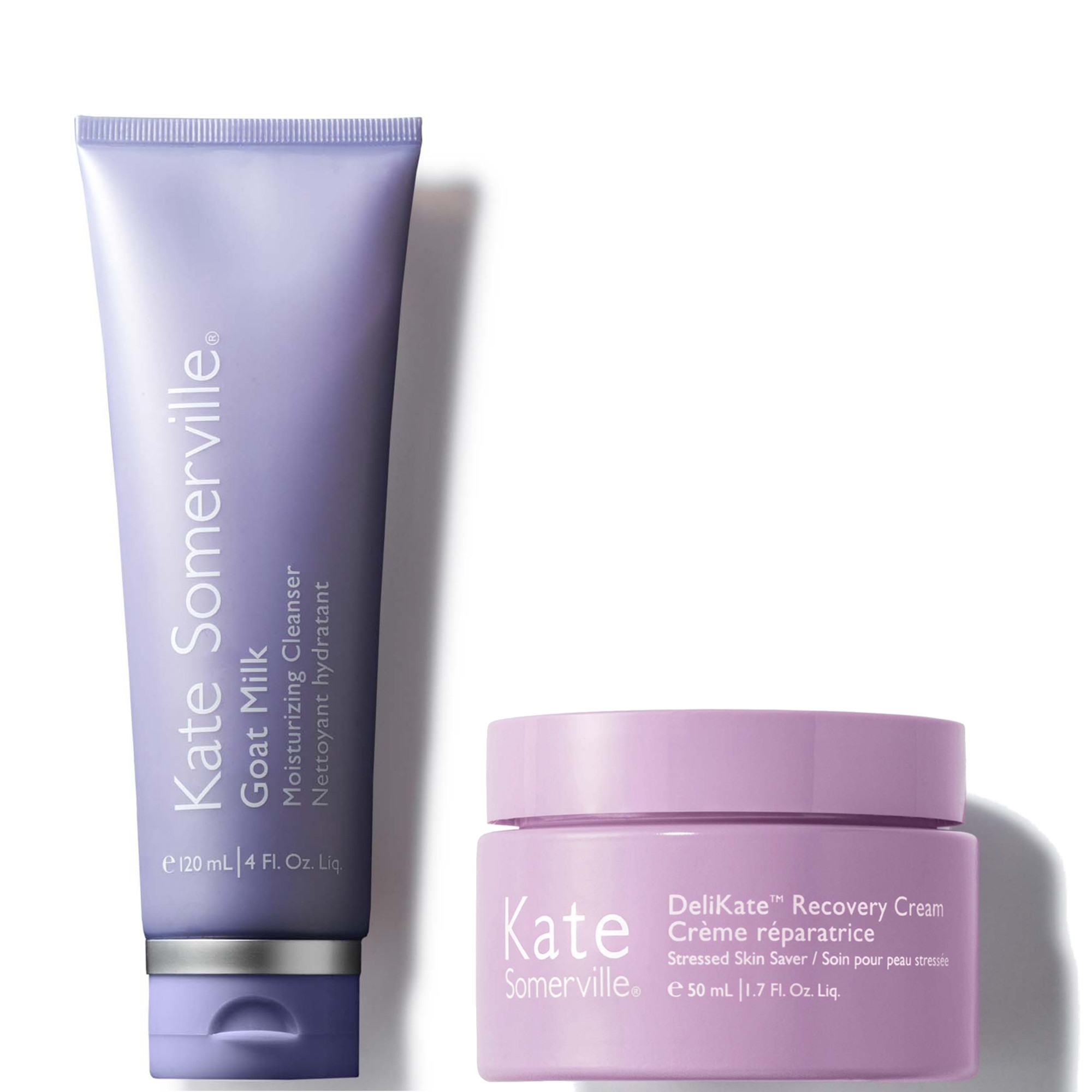cult Kate Somerville Goat Milk Moisturising Cleanser 120ml & DeliKate Recovery Cream 1.7fl oz