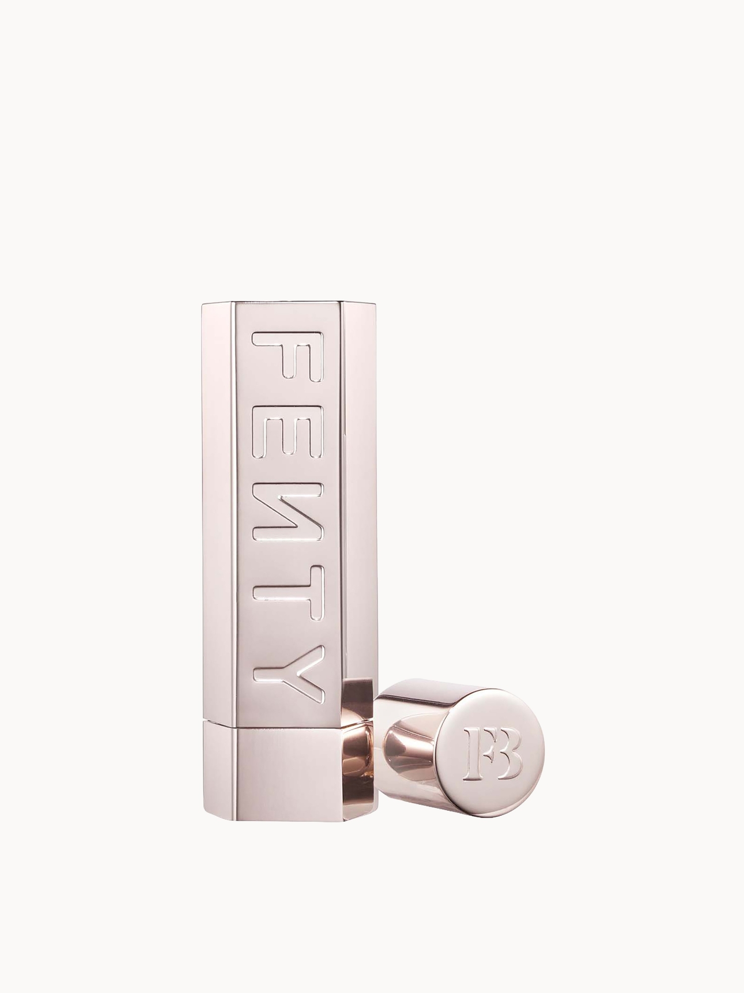 Fenty Beauty: Fenty Beauty Fenty Icon The Case Semi-Matte Refillable Lipstick- Metallic Nude