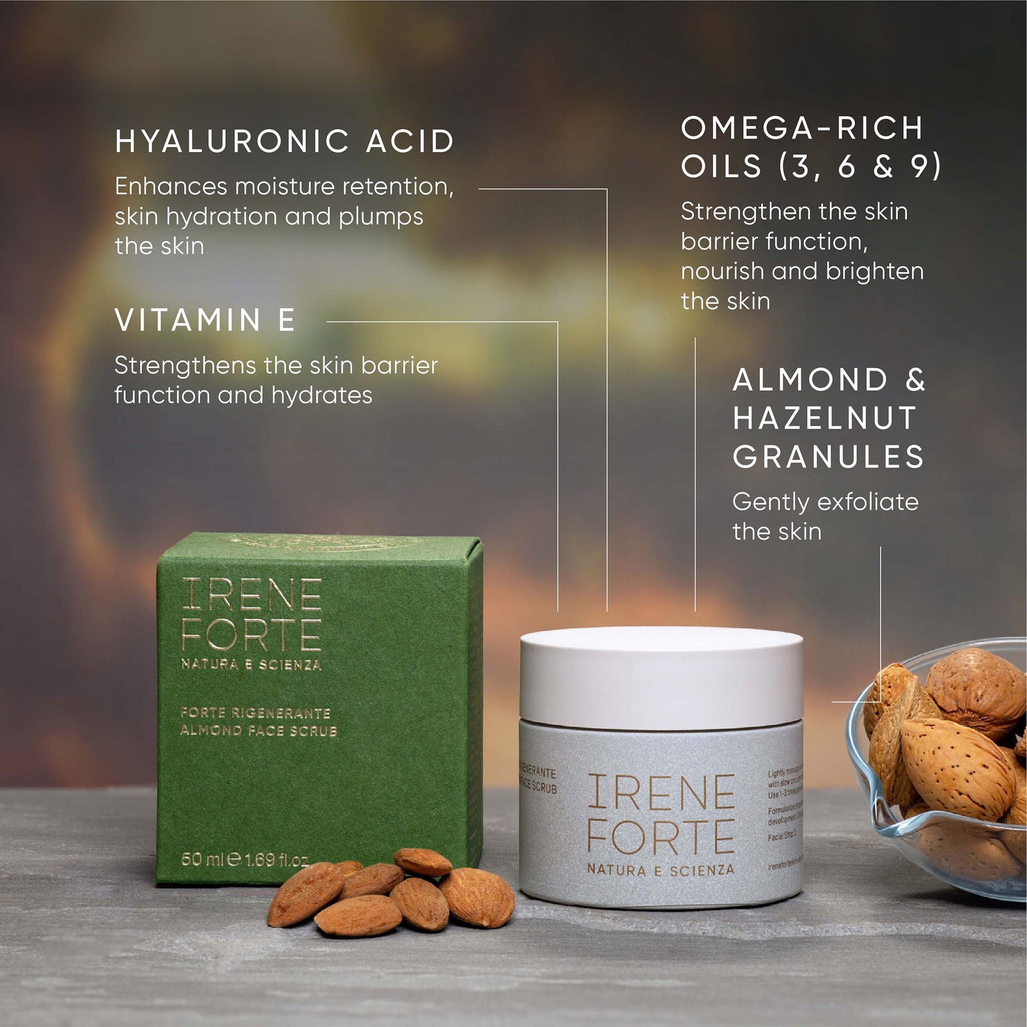 Irene Forte Skincare Almond Face Scrub 50ml | Dermstore