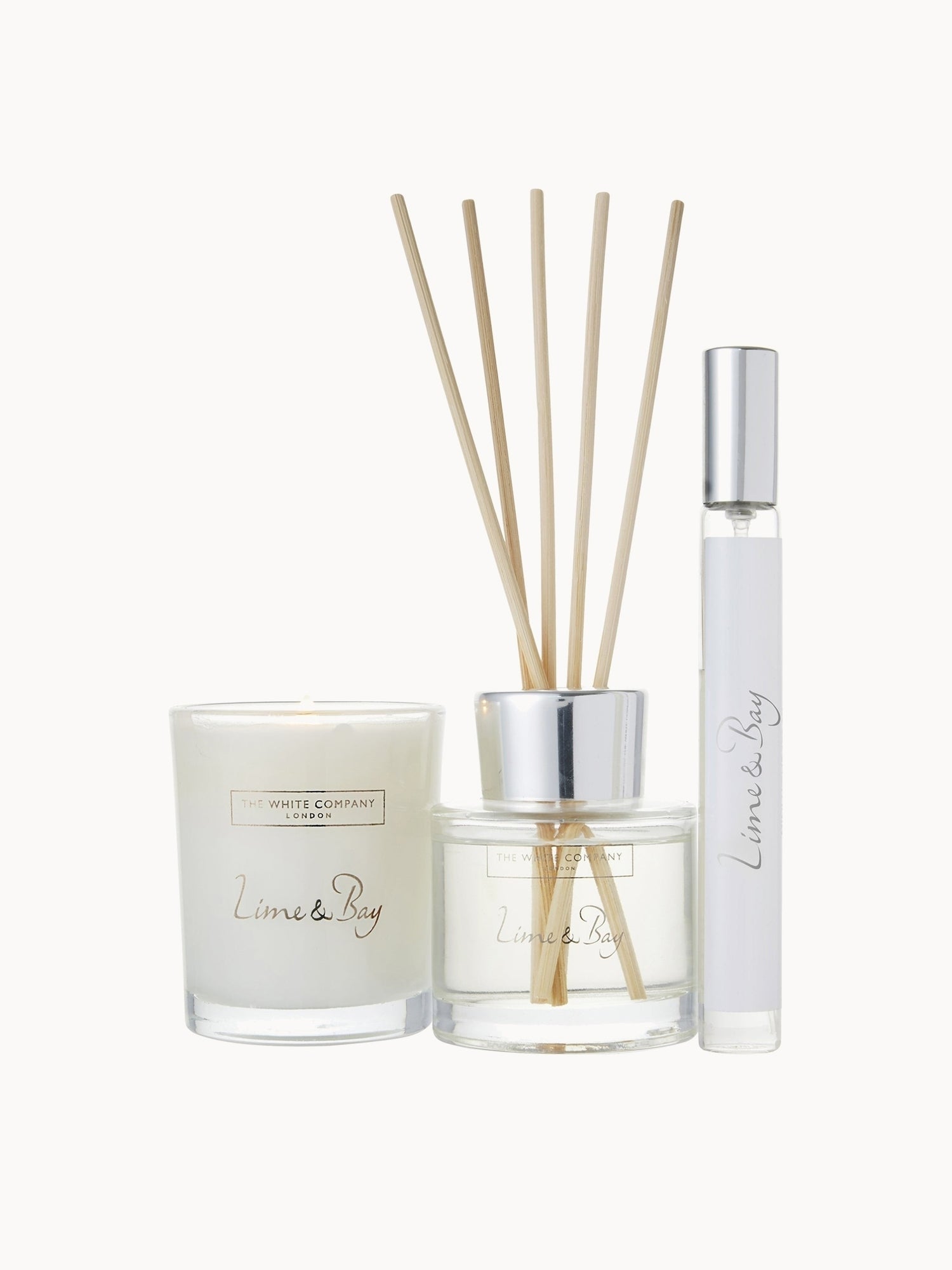 The White Company Lime & Bay Mini Home Scenting Set