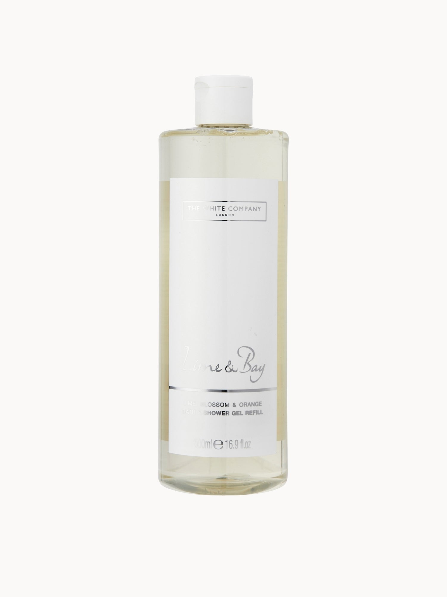 The White Company Lime & Bay Bath & Shower Gel Refill 500ml