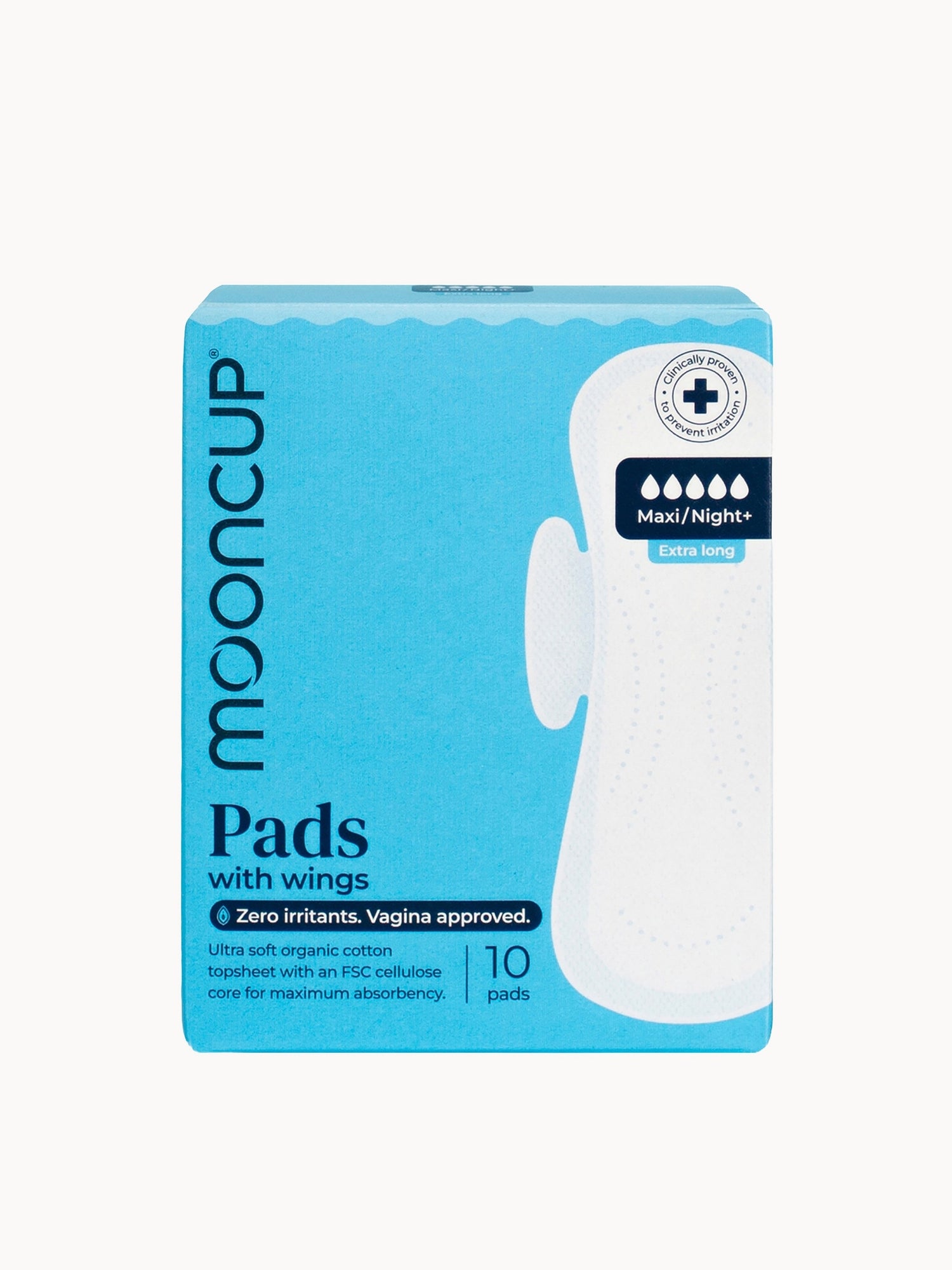 Mooncup Pads with Wings - Maxi/Night+ (10 pack)