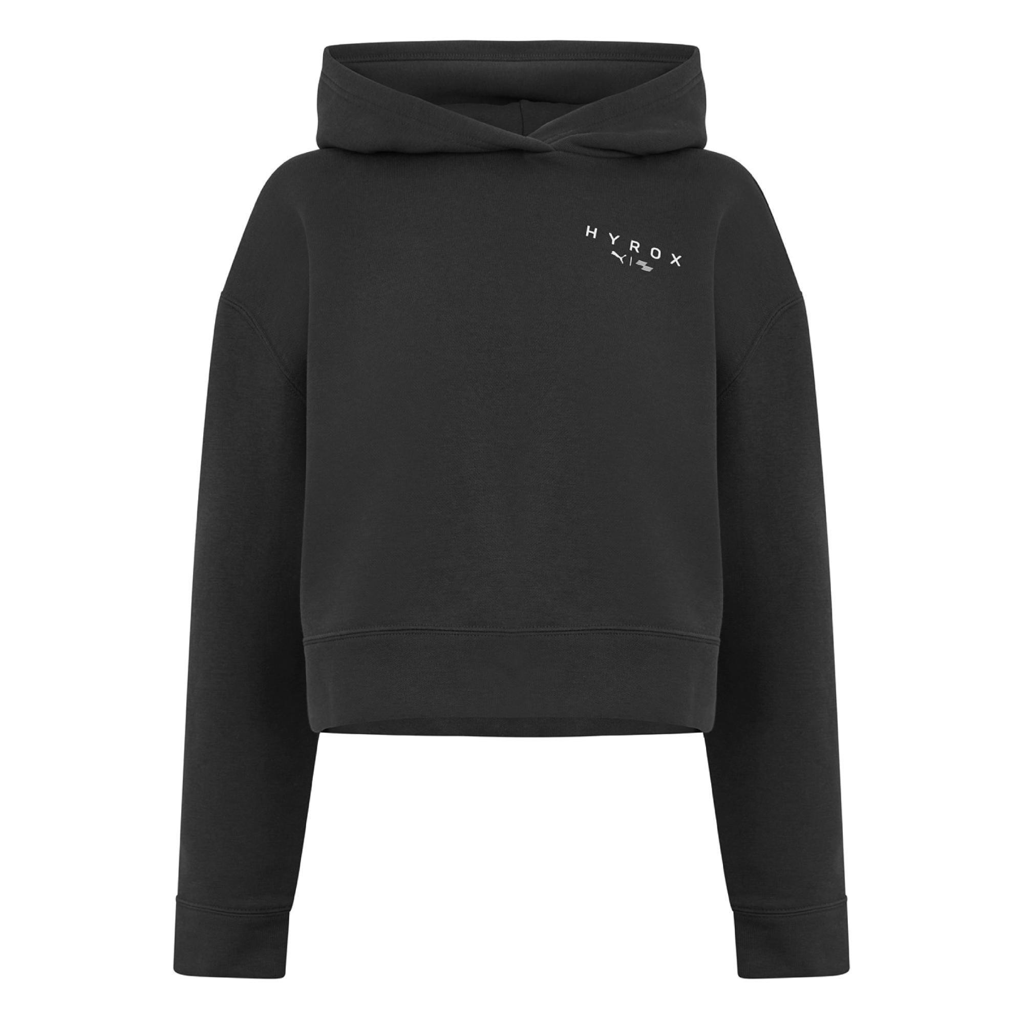 レディースウェア popuri-porapuru PUMA x HYROX World Cropped Hoodie Womens - Dark Grey - S | HYROX