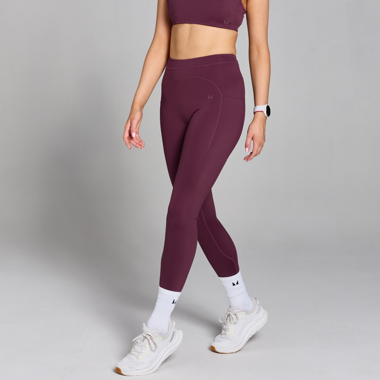 Leggings Depot ActiveFlex Jogger Donna Yoga Borgogna L | Pantaloni Vita Alta Con Tasche Asciugatura Rapida