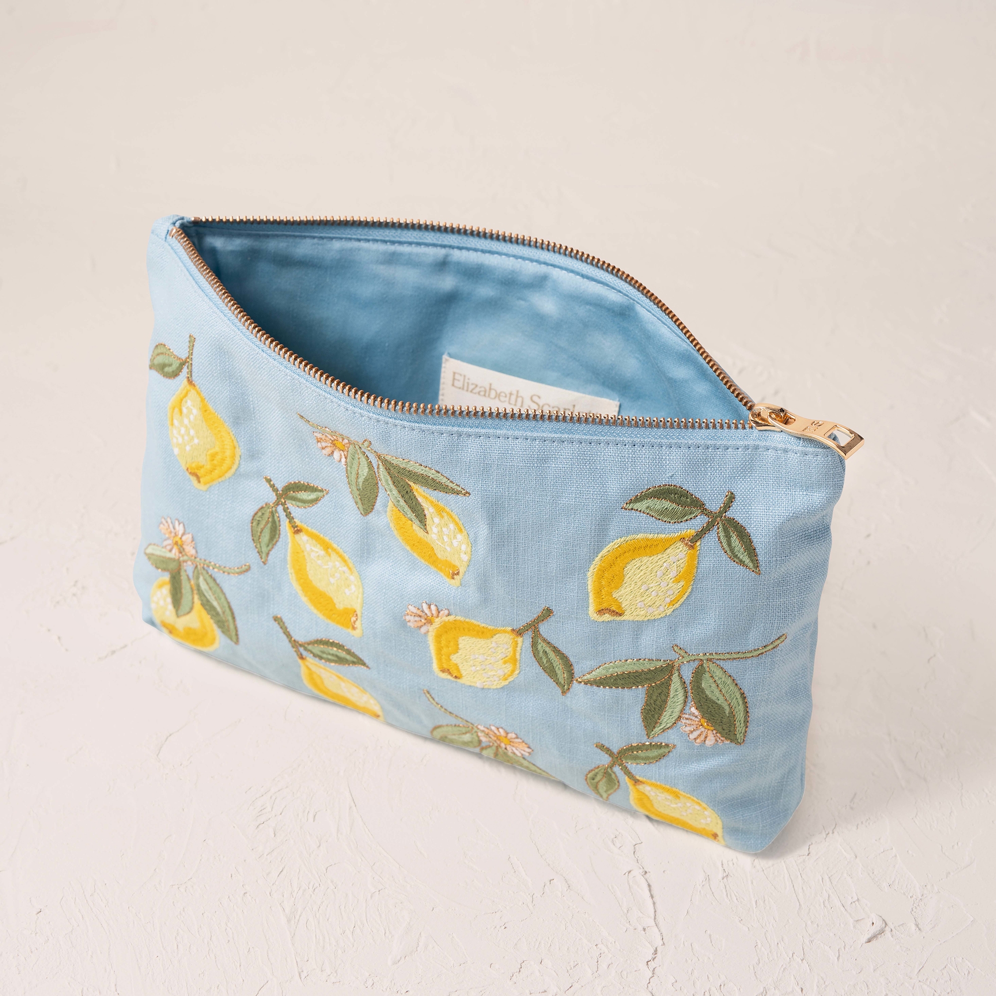 Elizabeth Scarlett Lemon Blossom French Blue Cotton Everyday