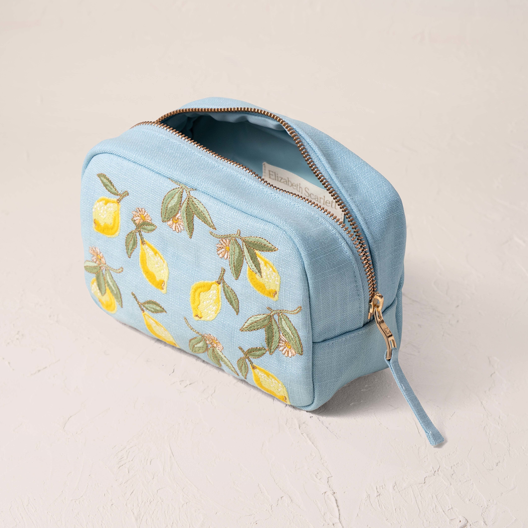 Elizabeth Scarlett Lemon Blossom French Blue Cotton Everyday