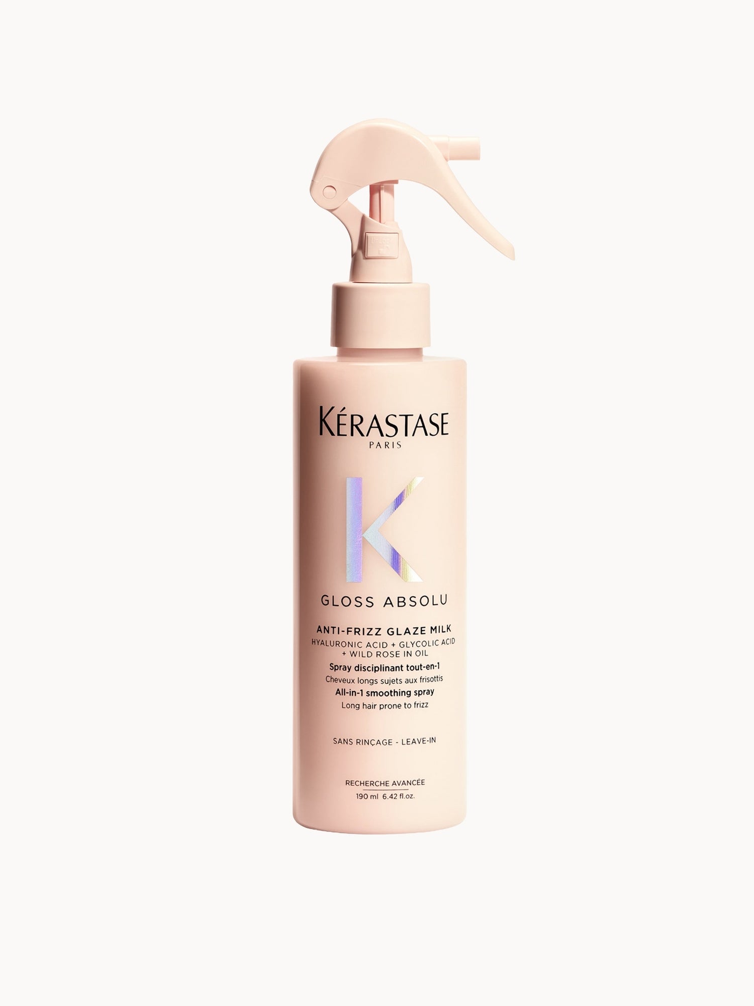 Kérastase Gloss Absolu Hair Treatment Spray for All Hair Types with Glycolic Acid, Hyaluronic Acid & Wild Rose 190ml