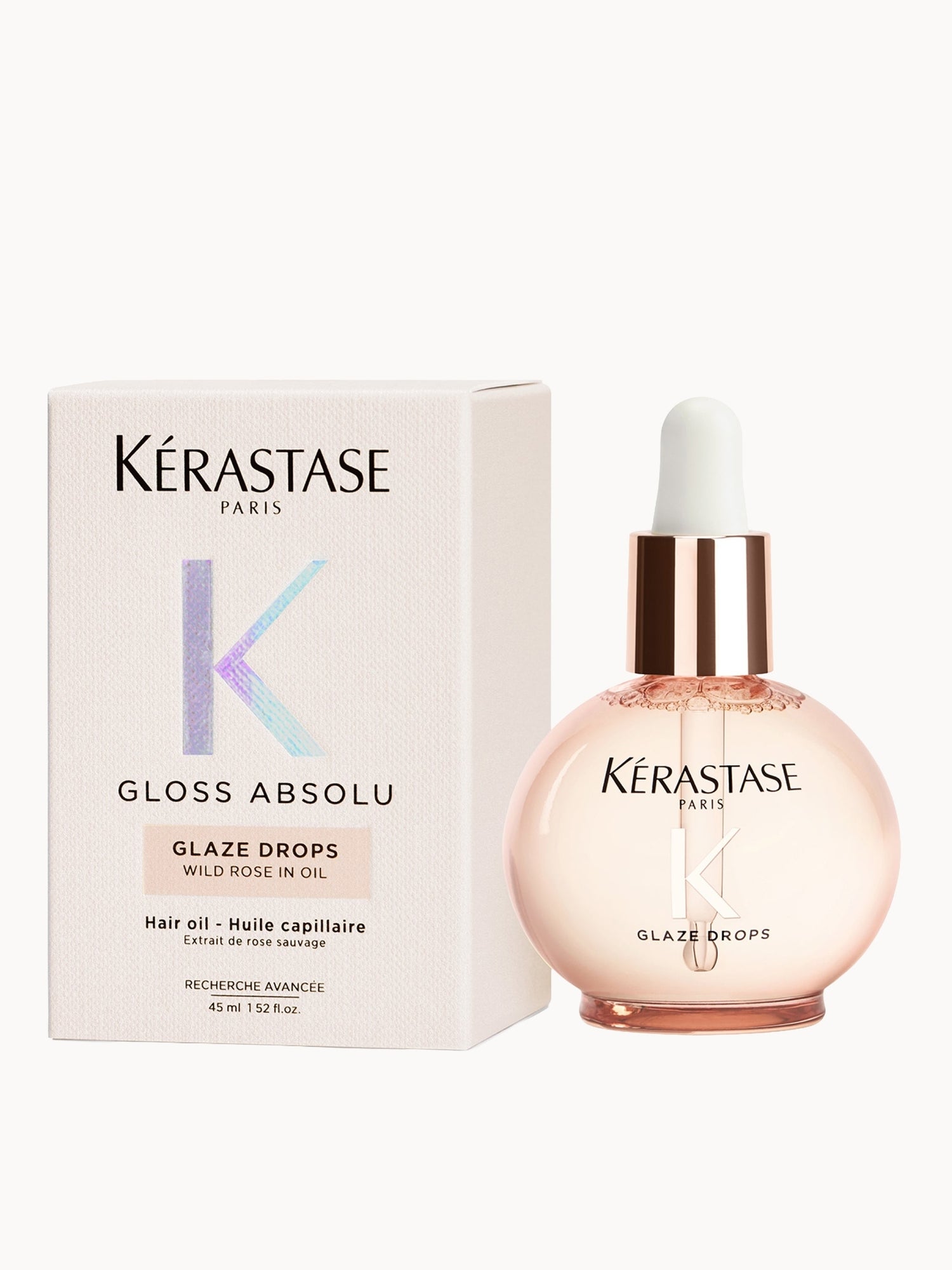 Kérastase Gloss Absolu Glaze Drops Hair Oil with Wild Rose 45ml