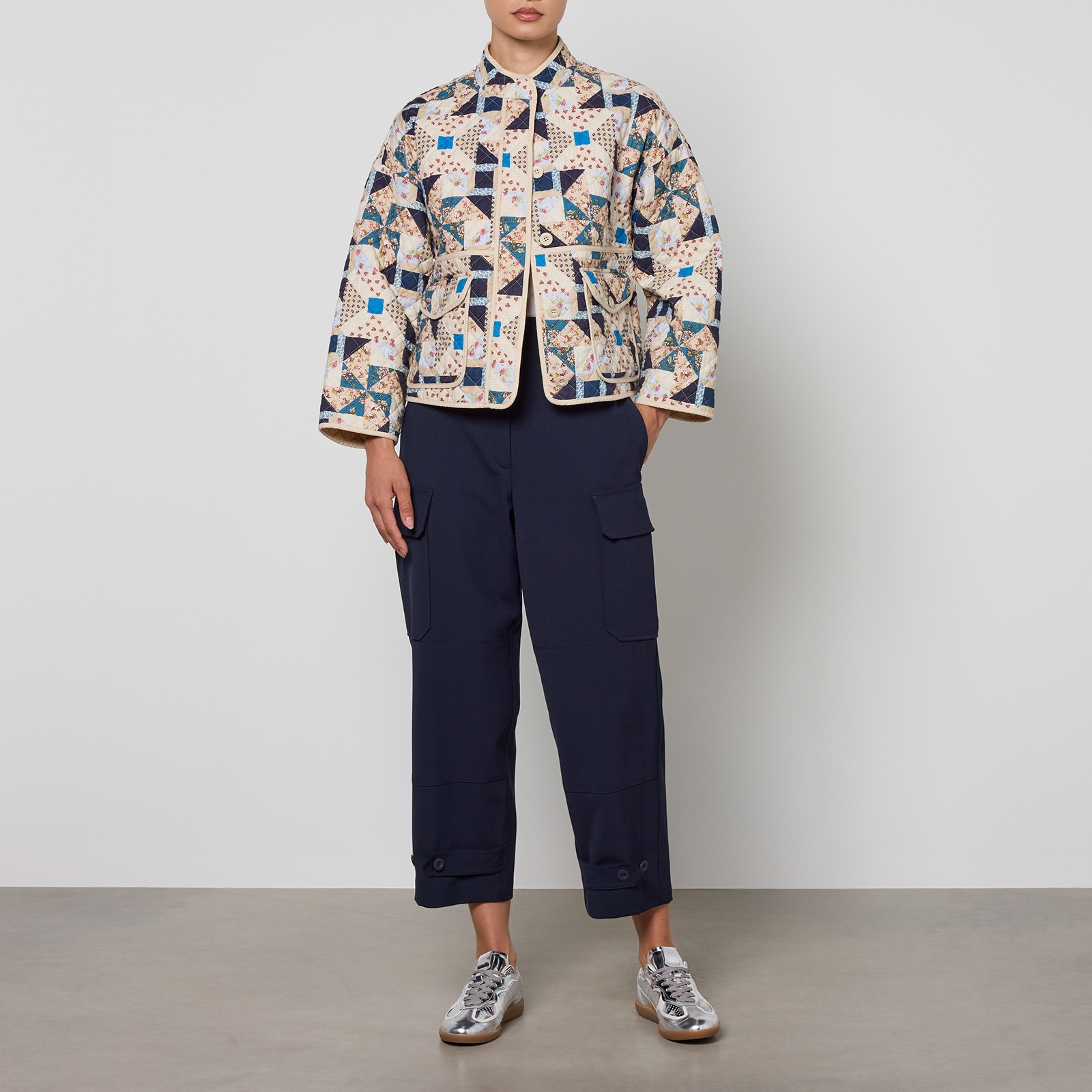 ☆WEEKEND☆入手困難☆Quilted Cotton patchwork Jacket/ARIZIA WE5081085106001-w-
