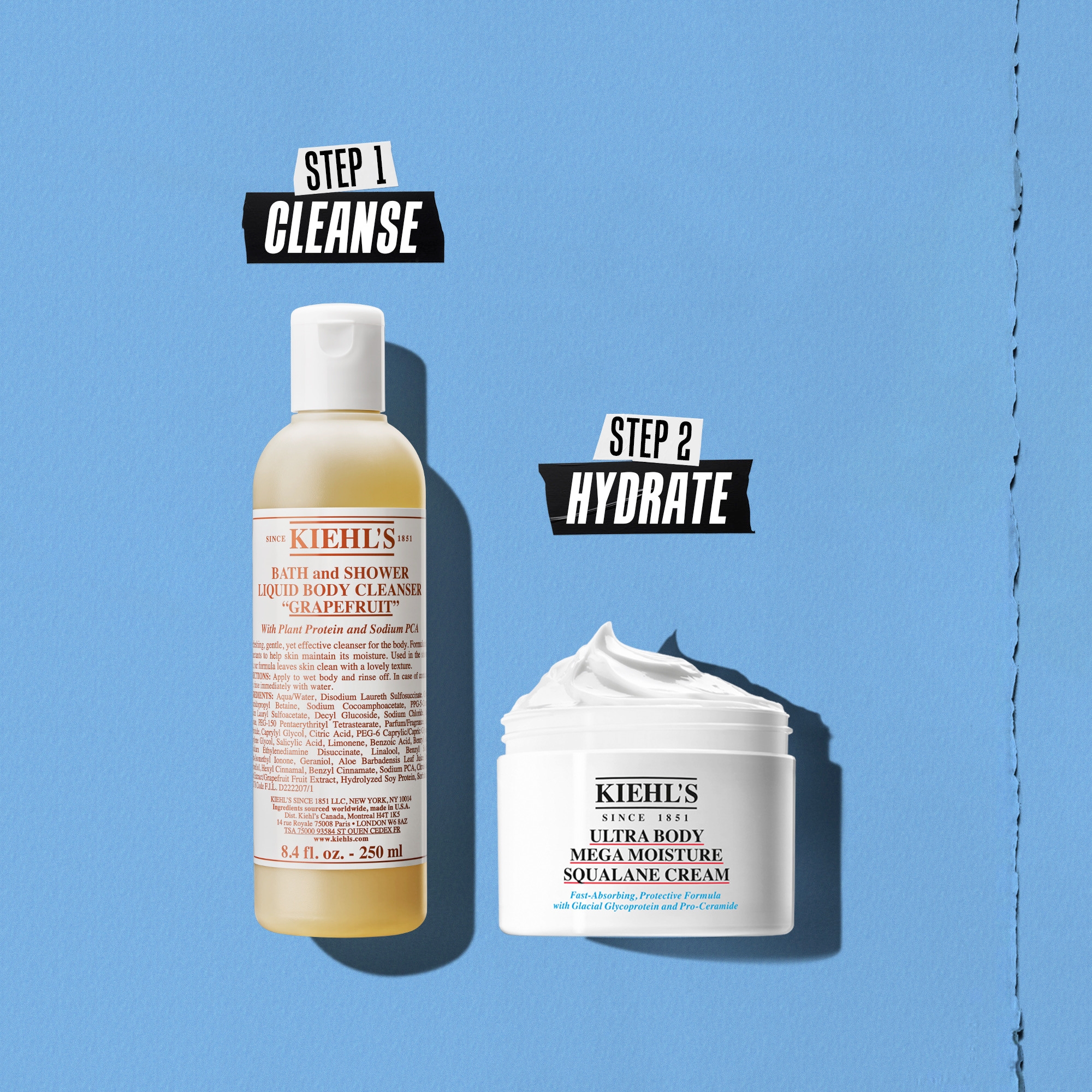 Kiehl's Ultra Body Mega Moisture Squalane Cream 250ml | Cult Beauty