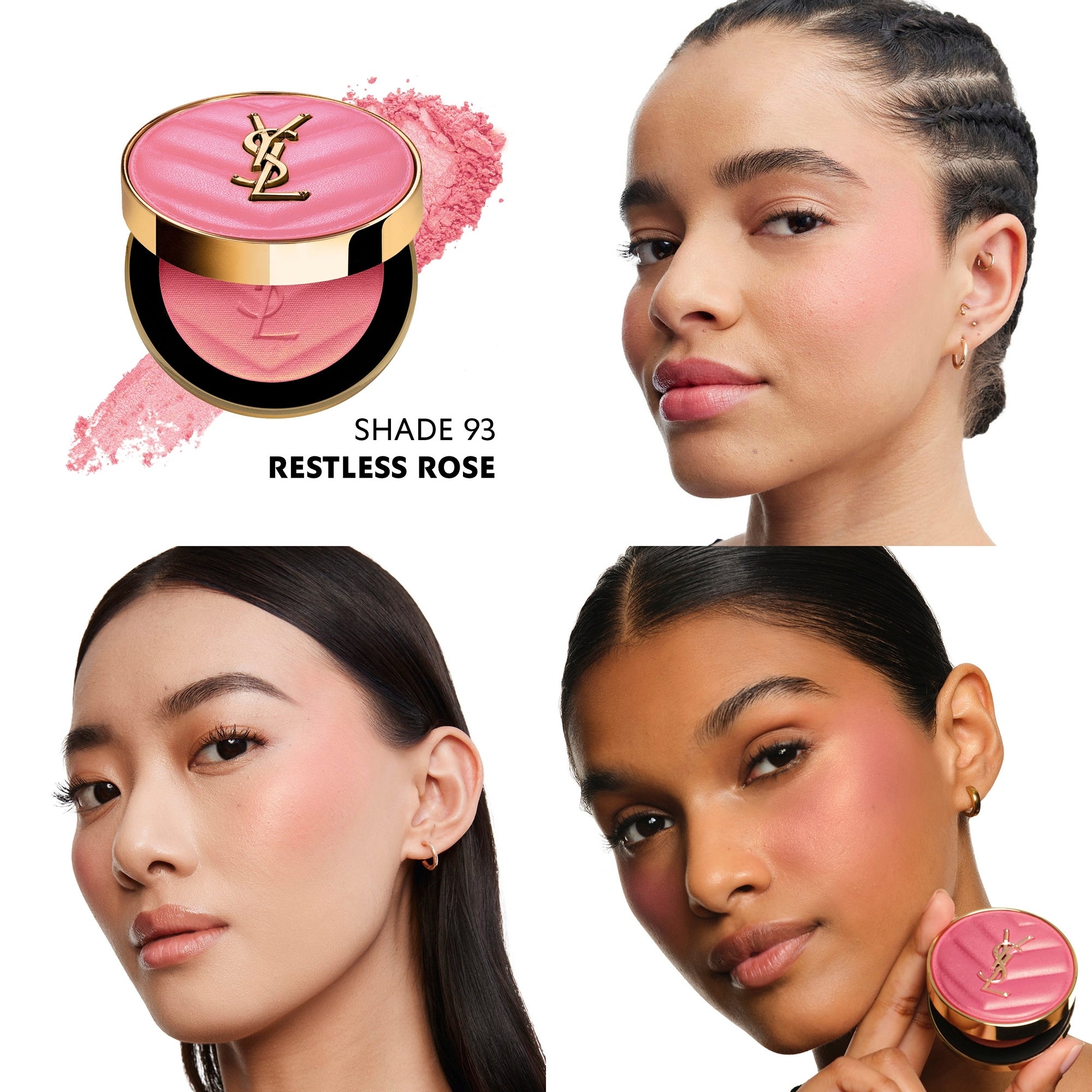 箱付き　YSL MAKE ME BLUSH S 93 YSL Beauty Make Me Blush Review: Shades 42 & 93 | TikTok