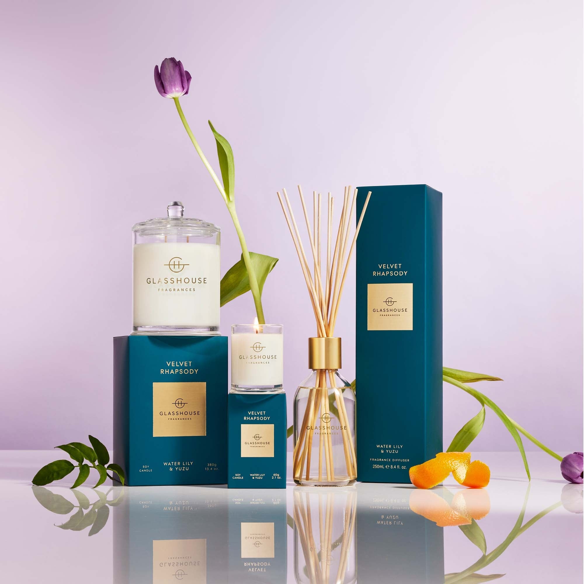 Glasshouse Fragrances Velvet Rhapsody Diffuser - Thumbnail 2