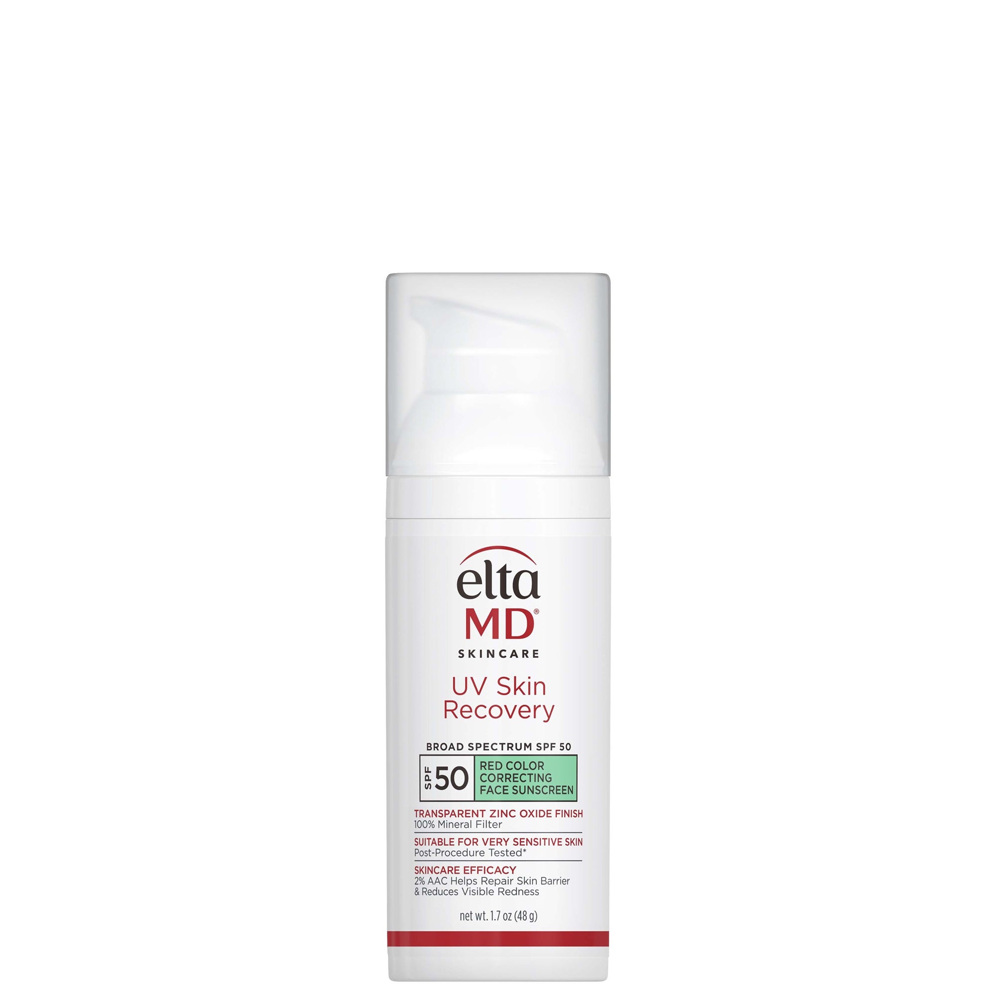 EltaMD UV Skin Recovery Red Color Correcting Green Tint Broad Spectrum ...