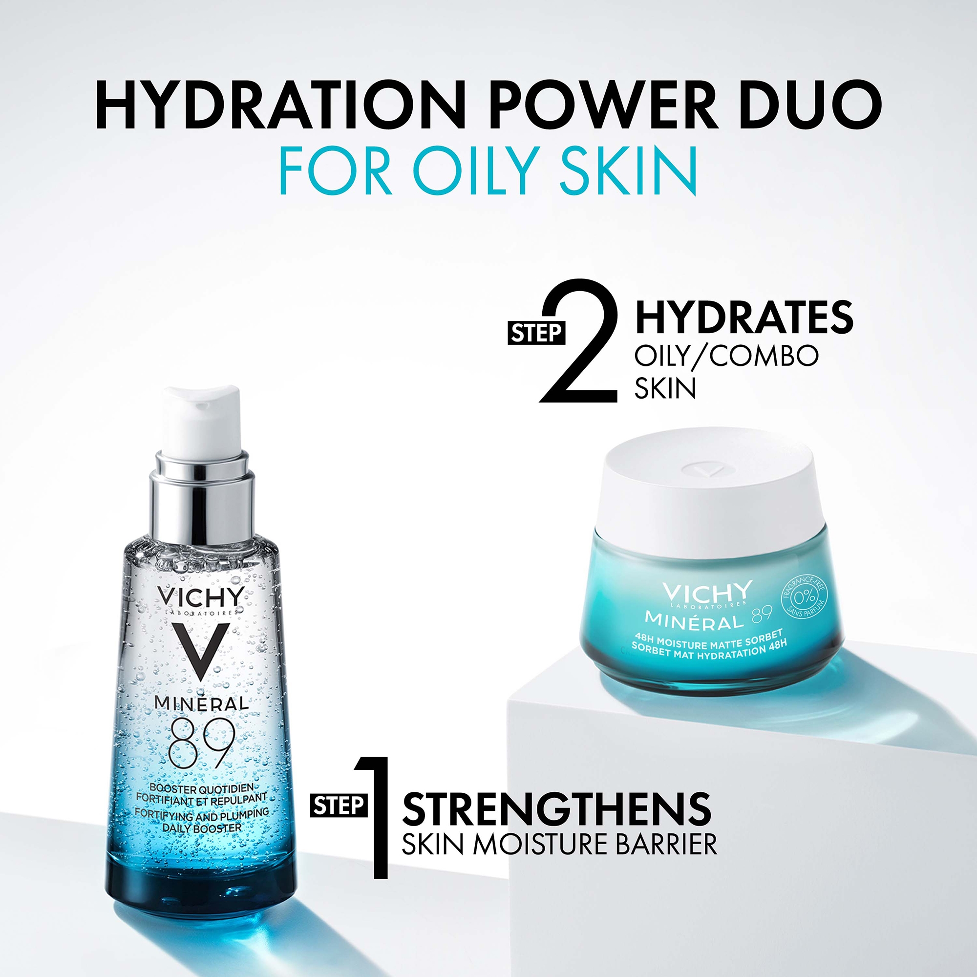 Vichy Mineral 89 Matte Hydration Duo for Combination/Oily Skin