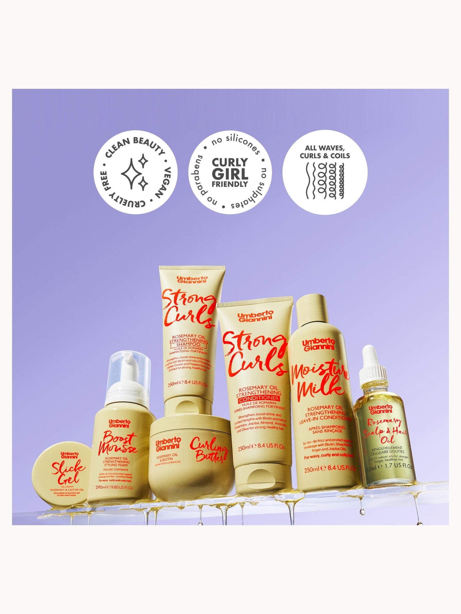 Umberto Giannini Styling Foam 300ml | LOOKFANTASTIC