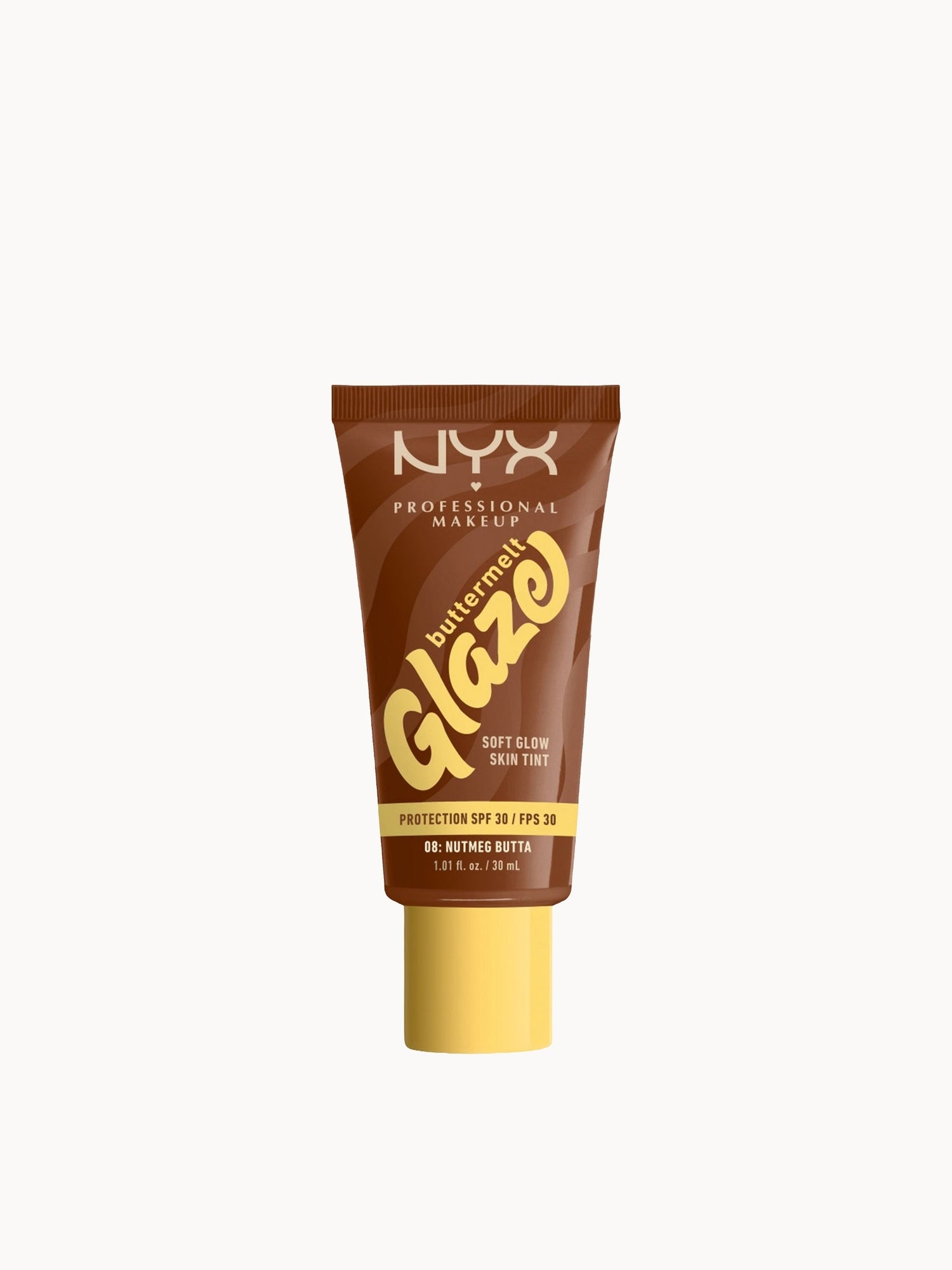 NYX Professional Makeup Buttermelt Glaze Soft Glow Skin Tint + SPF/FPS 30 Foundation (Various Shades)
