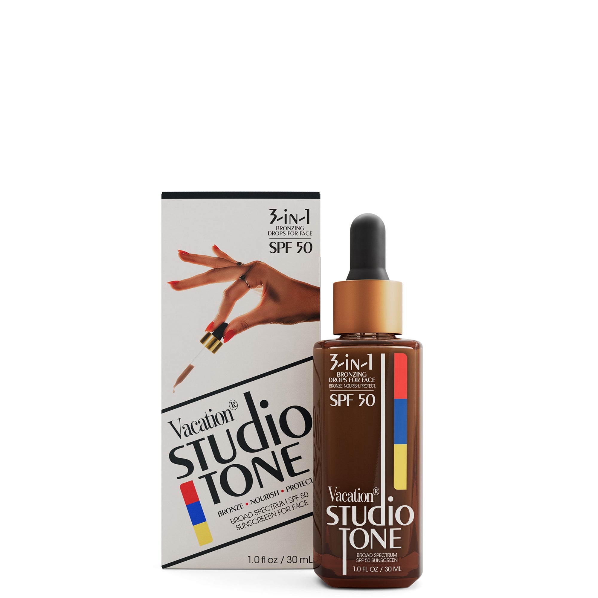 Vacation Studio Tone SPF 50 Bronzing Drops for Face 30ml | Dermstore