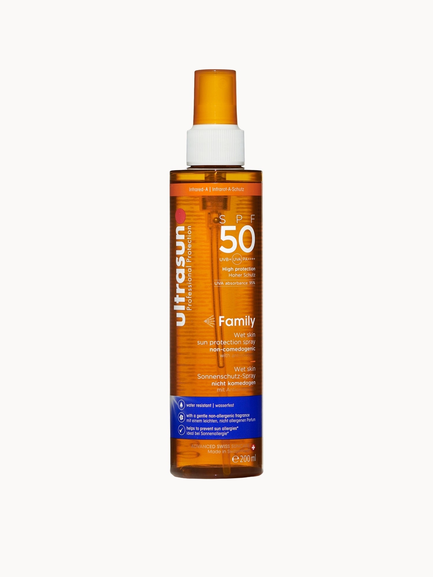 Ultrasun Family Wet Skin Spray SPF50 200ml