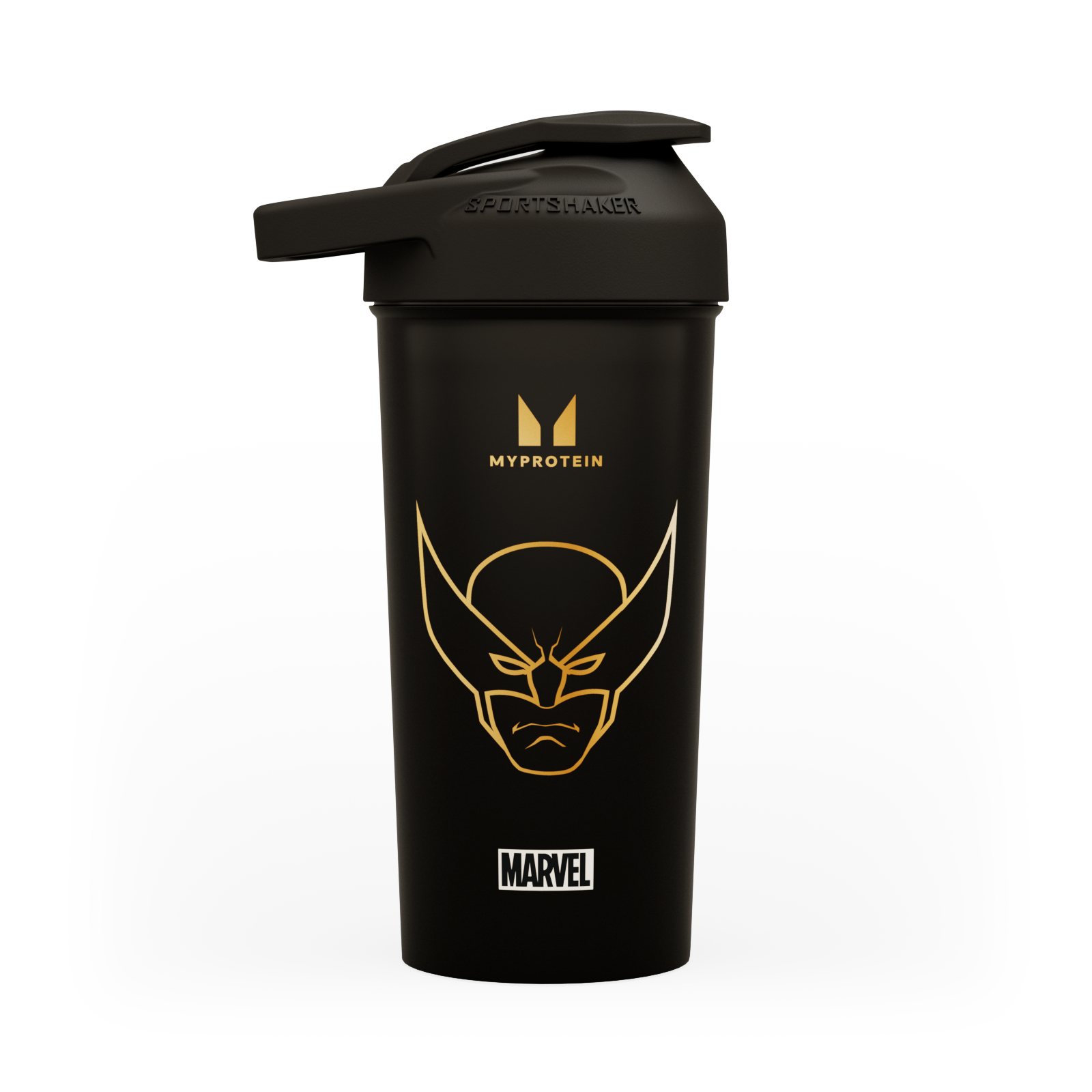 Myprotein X Sportshaker Wolverine Plastic Shaker - Black