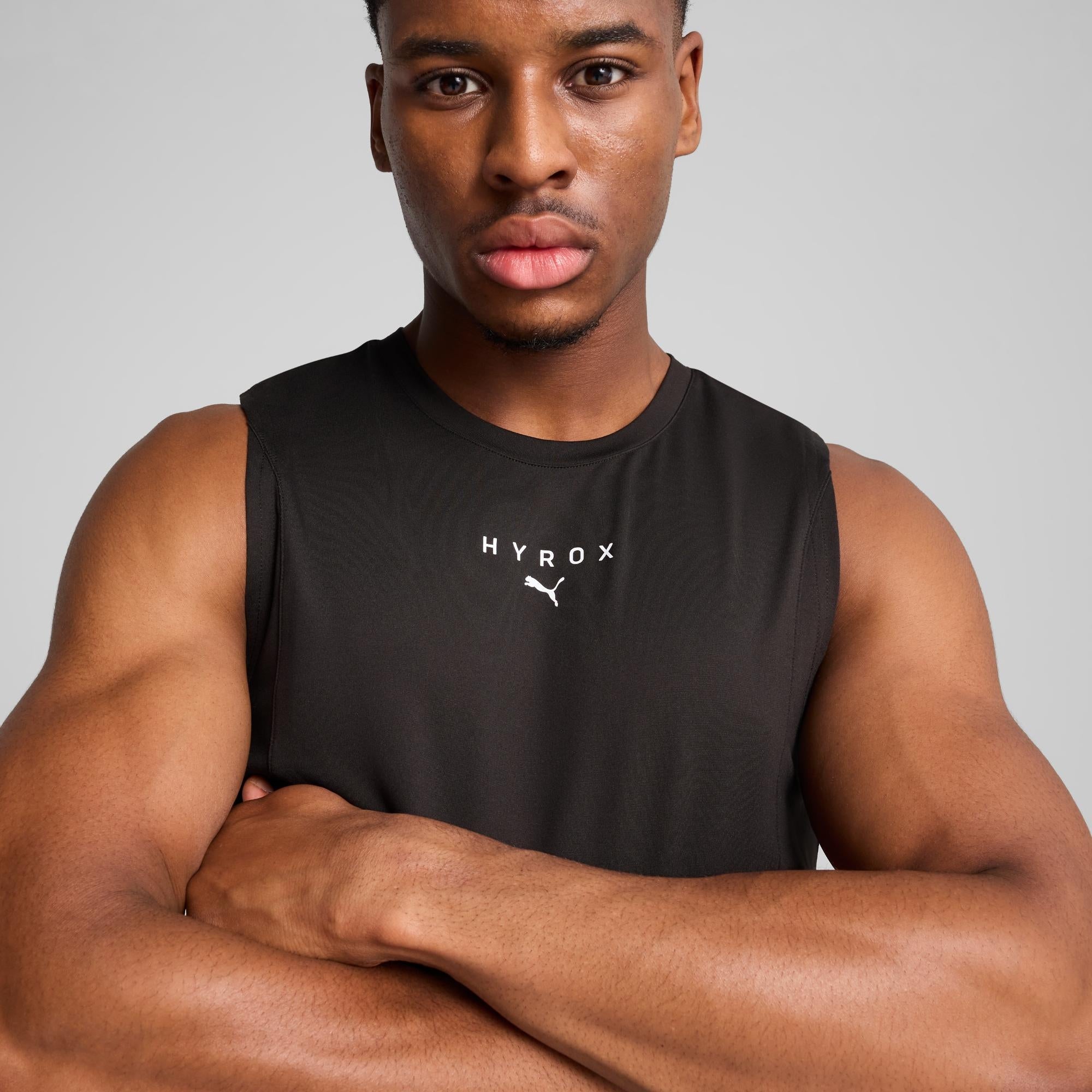 UNISEX CUTOFF TANK - black - S | HYROX Shop Official